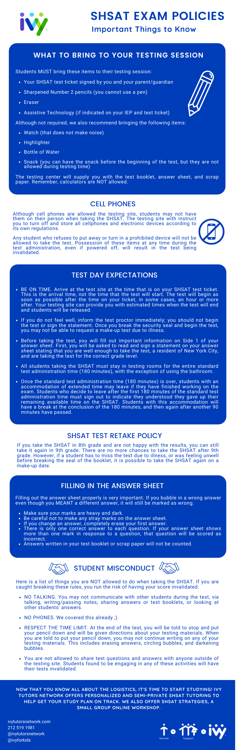 SHSAT Test Rules