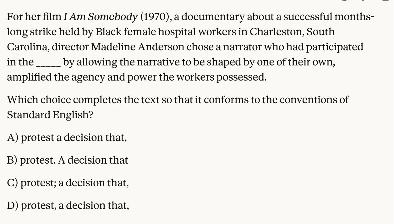 SAT Grammar question