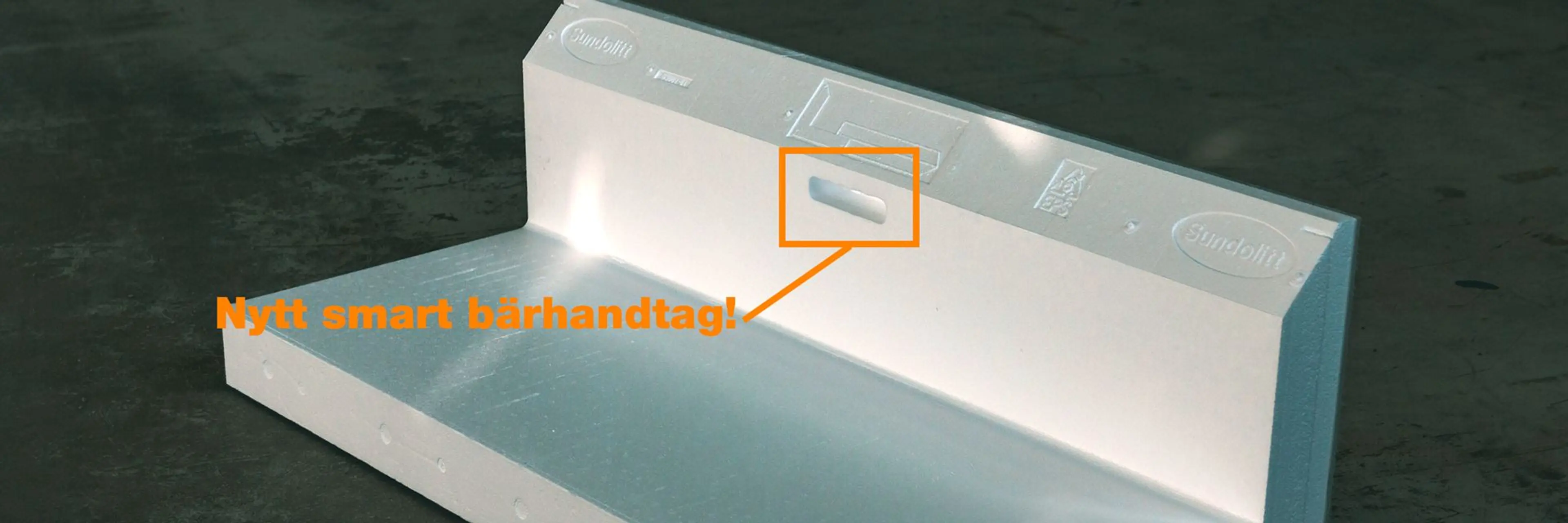 Sundolitt L-element med nytt smart bärhandtag