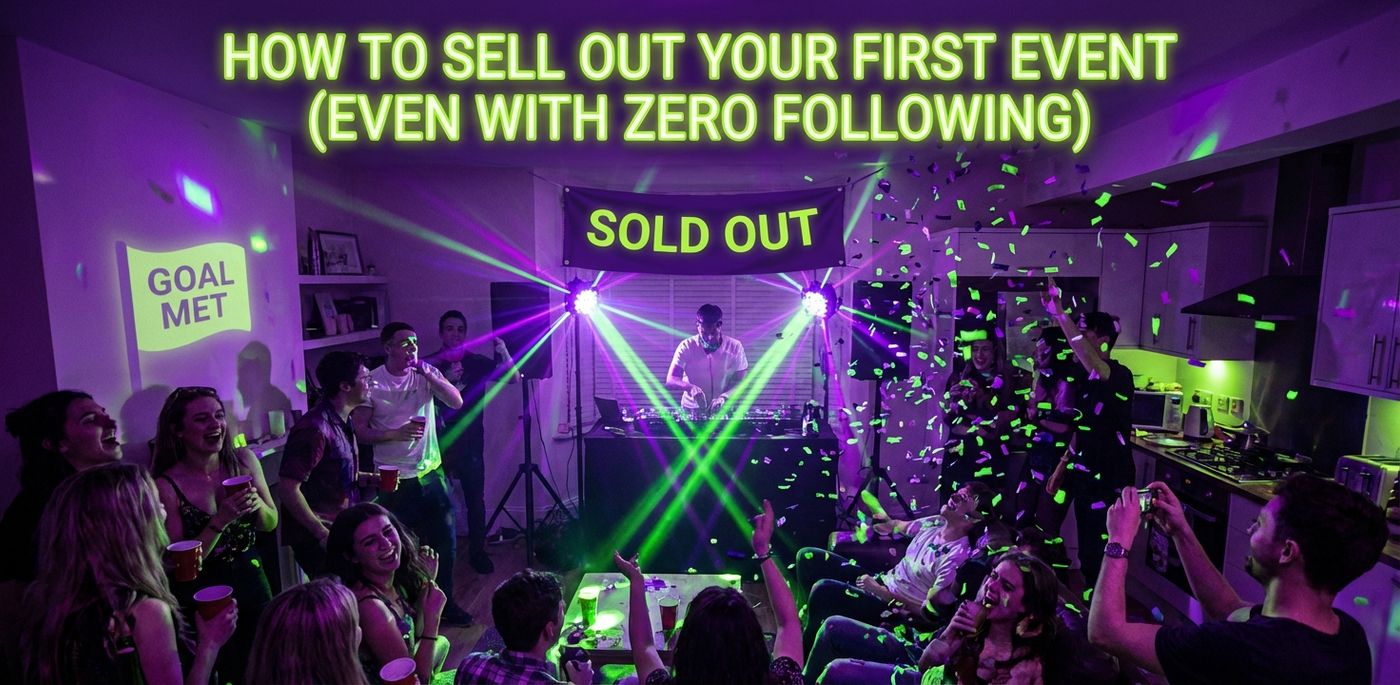 A small event venue packed with people, creating an energetic atmosphere