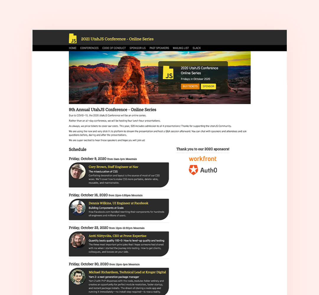 utah js portfolio preview