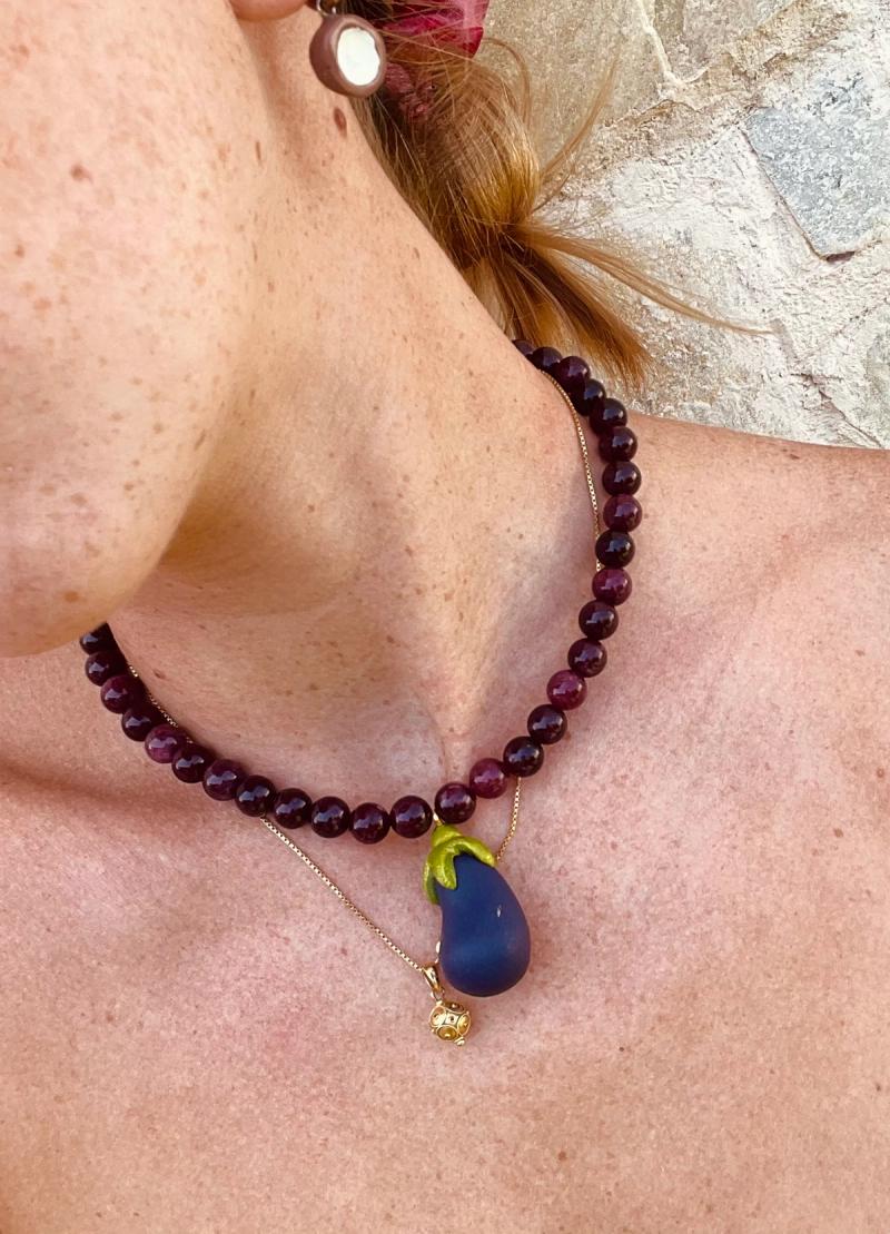 Collar berenjena