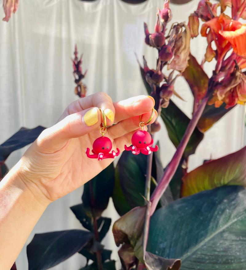Pendientes pulpo