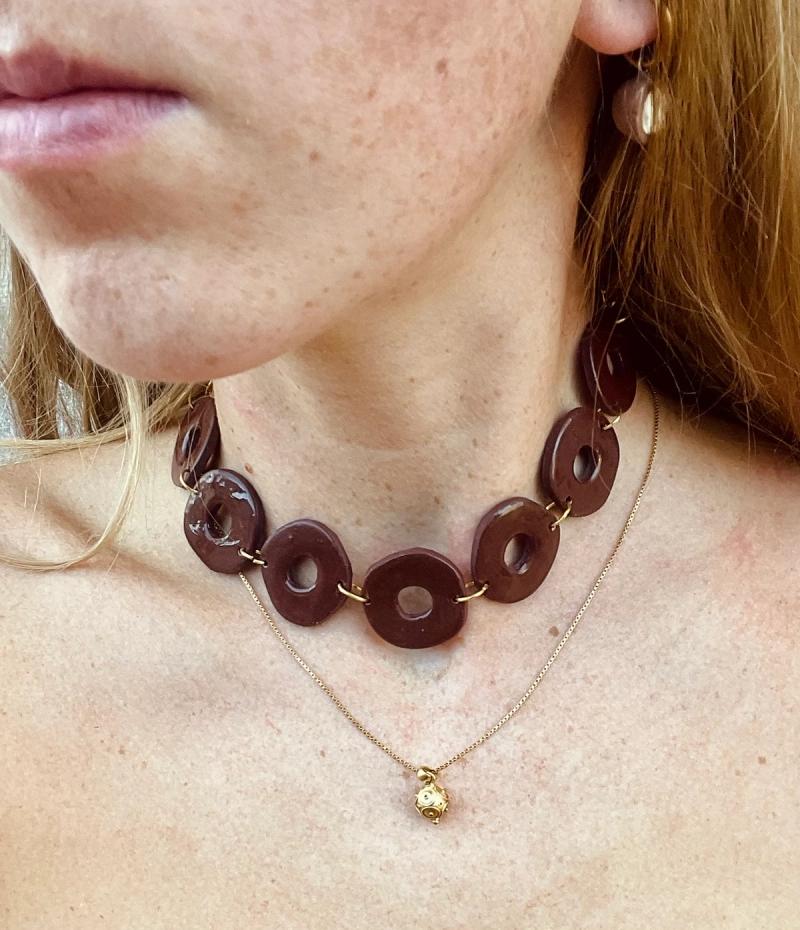 Collar chocker círculos
