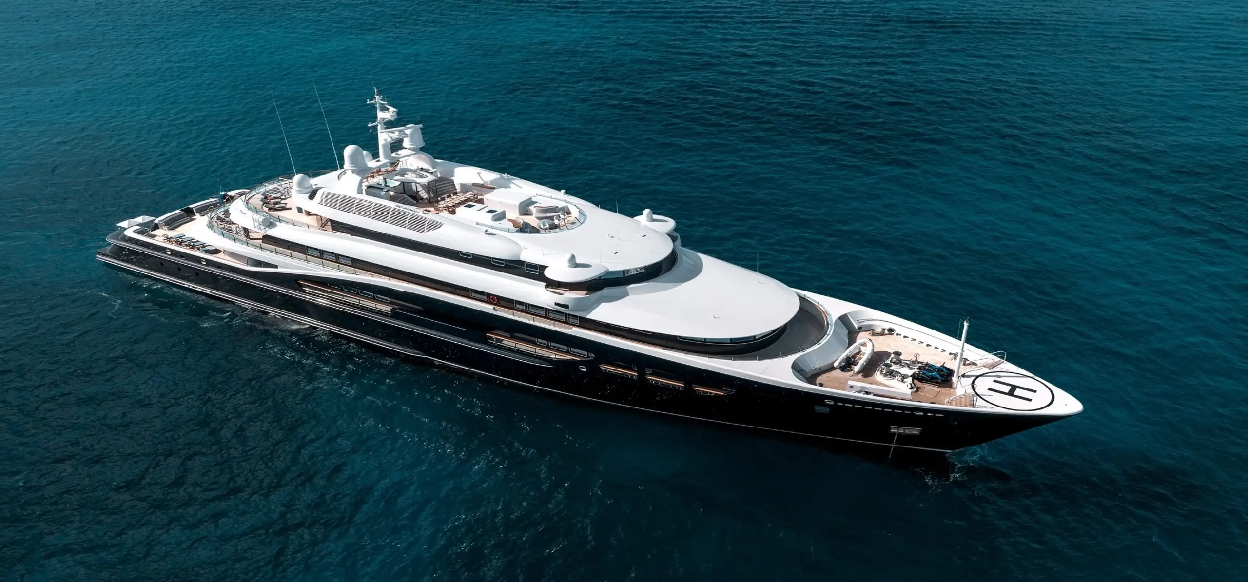 Lürssen 97-metre at anchor