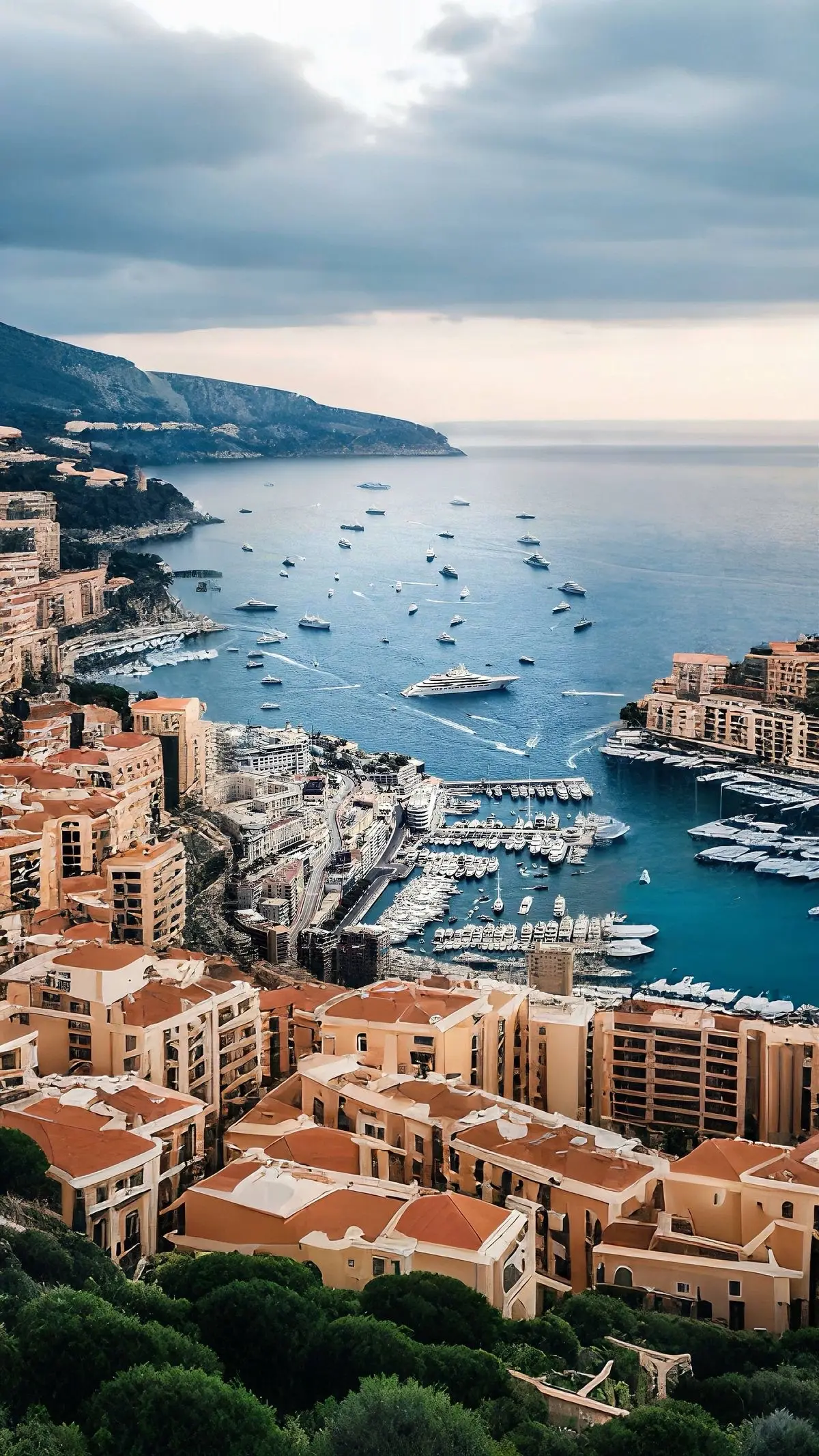 A premium yacht turning out of Monaco for embarkation