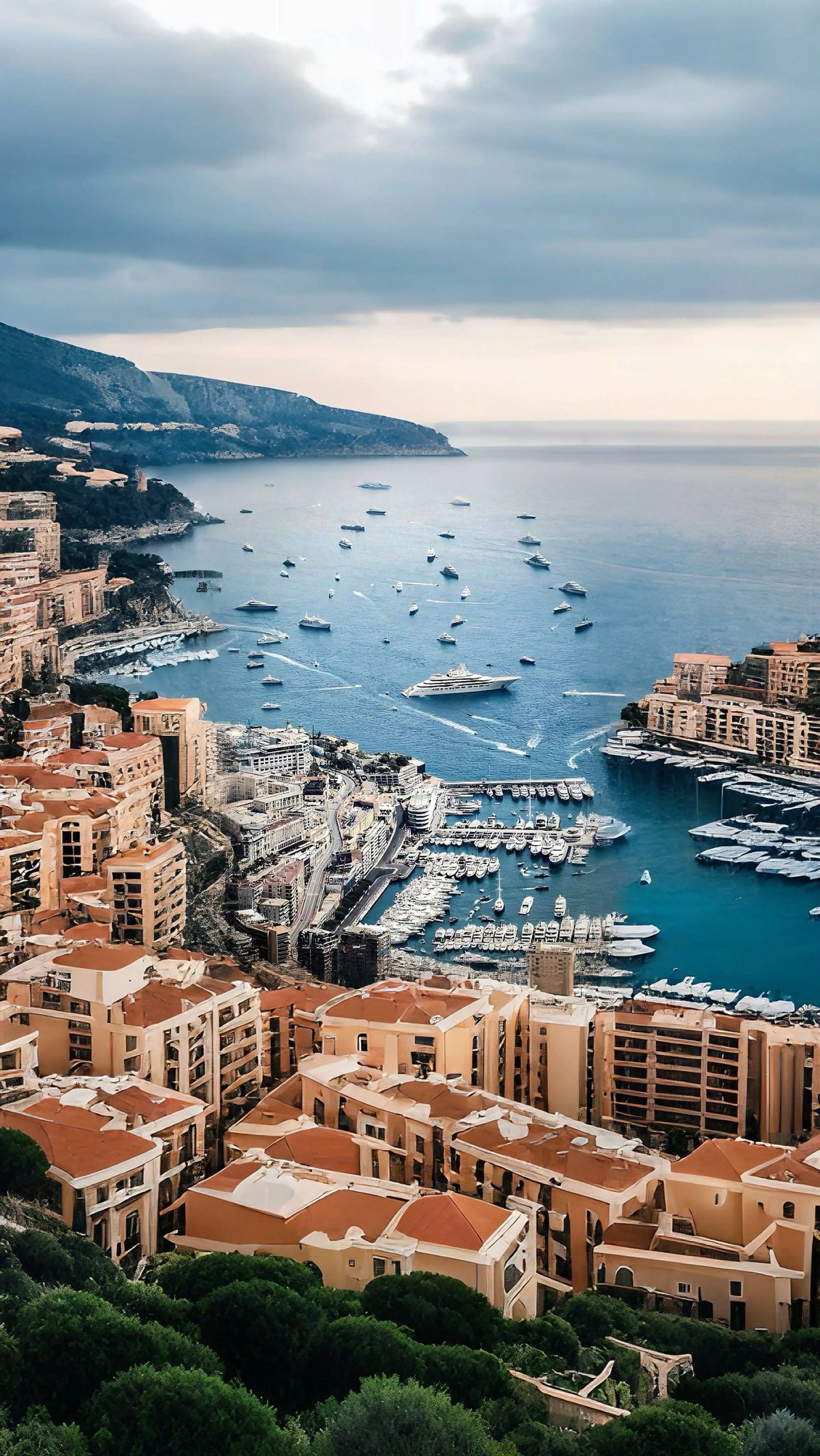 A premium yacht turning out of Monaco for embarkation