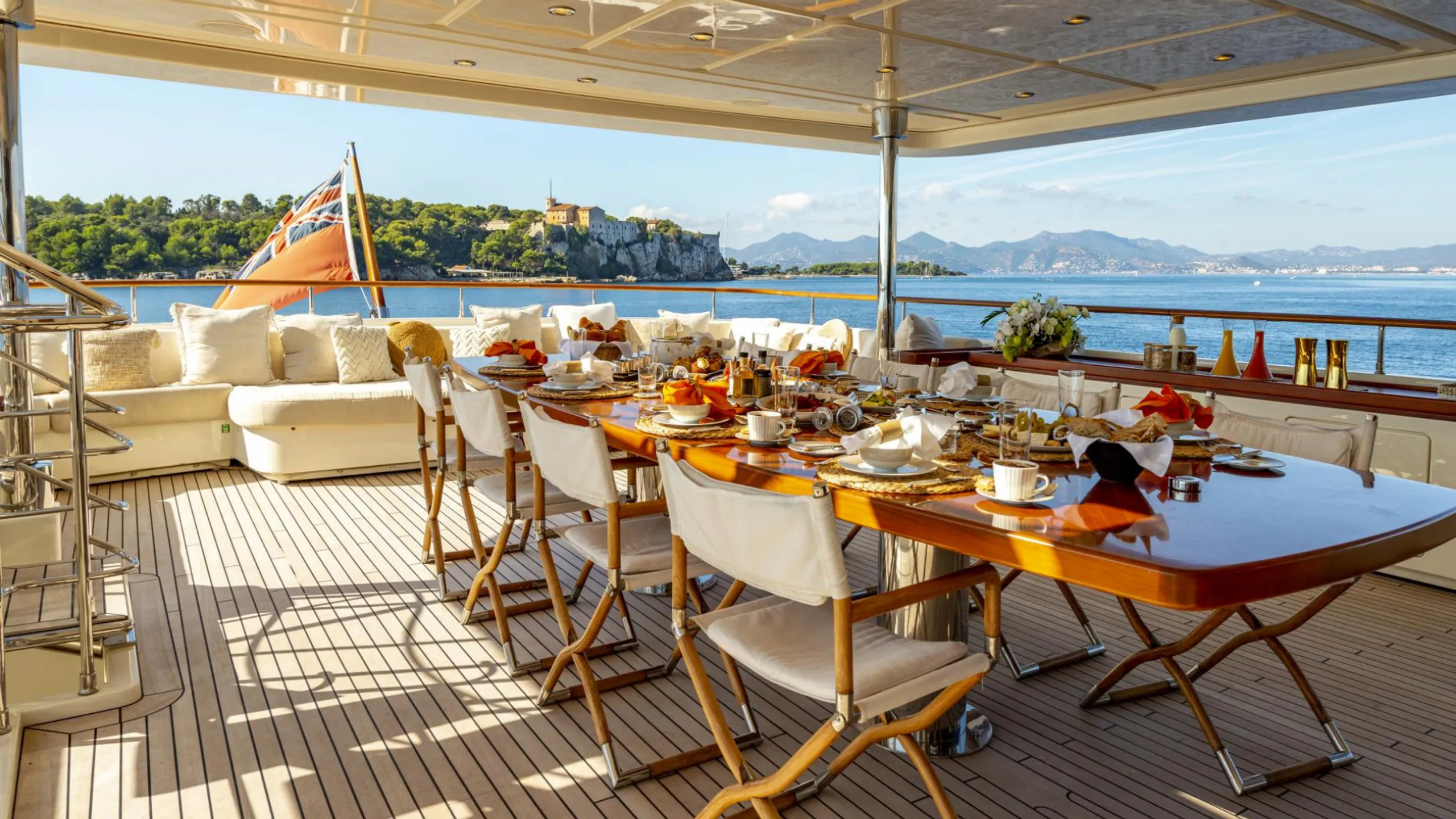 CRN 43m, interior salon and accommodation.