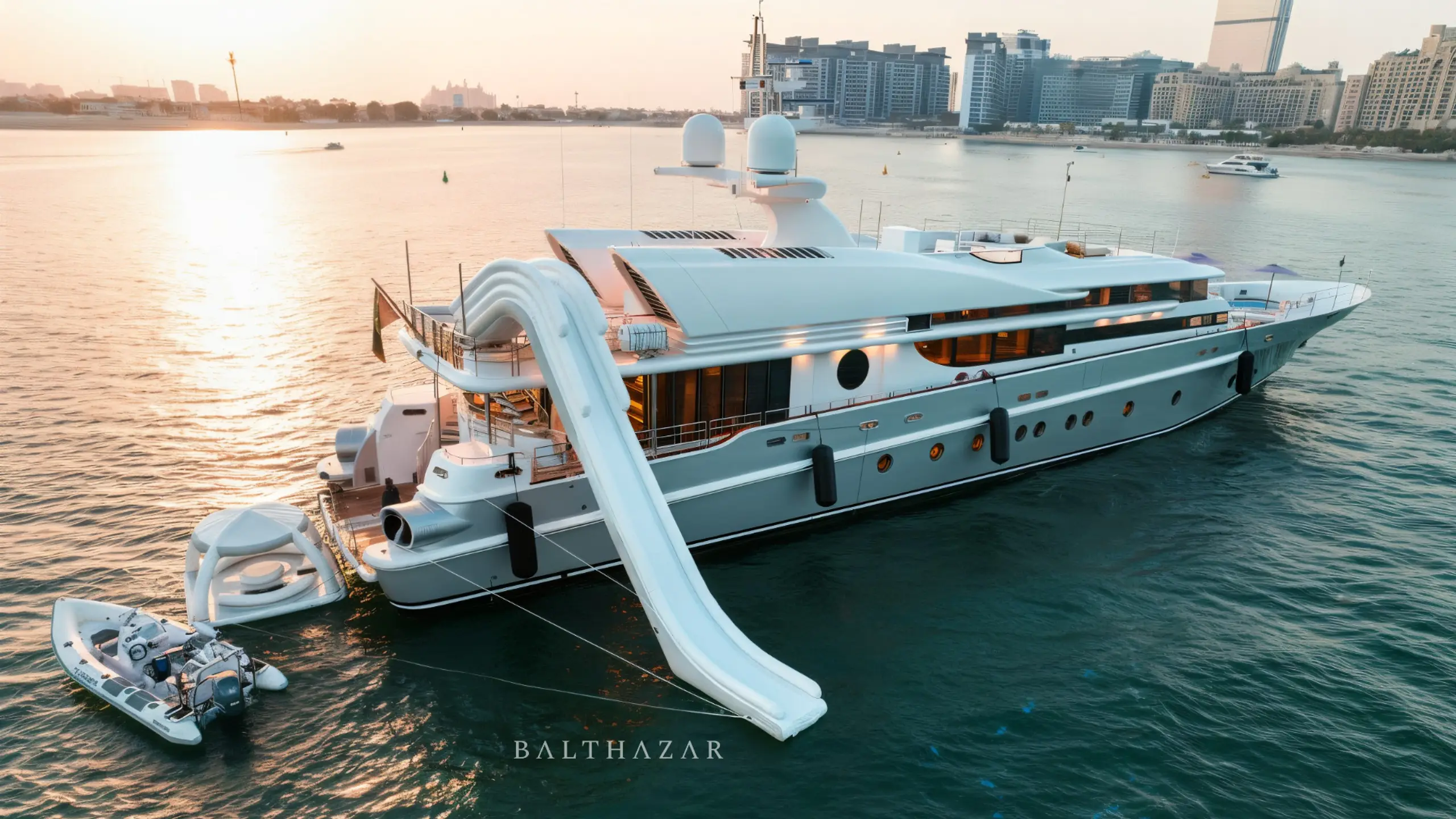 Oceanfast 50-metre at anchor