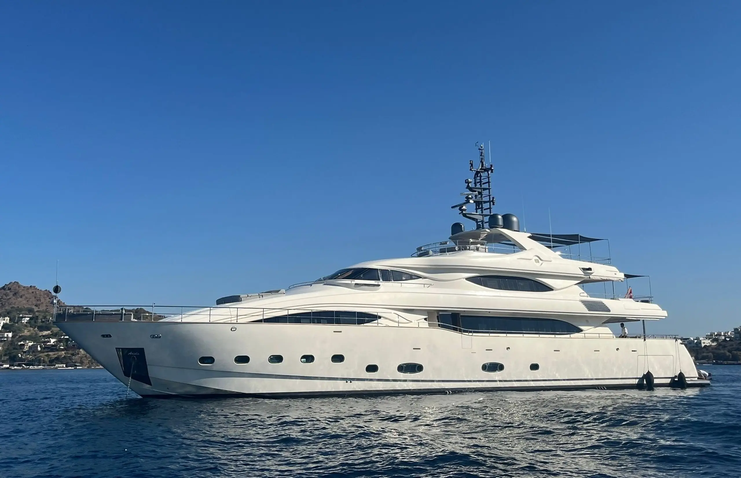 CRN Ancona 40-metre at anchor