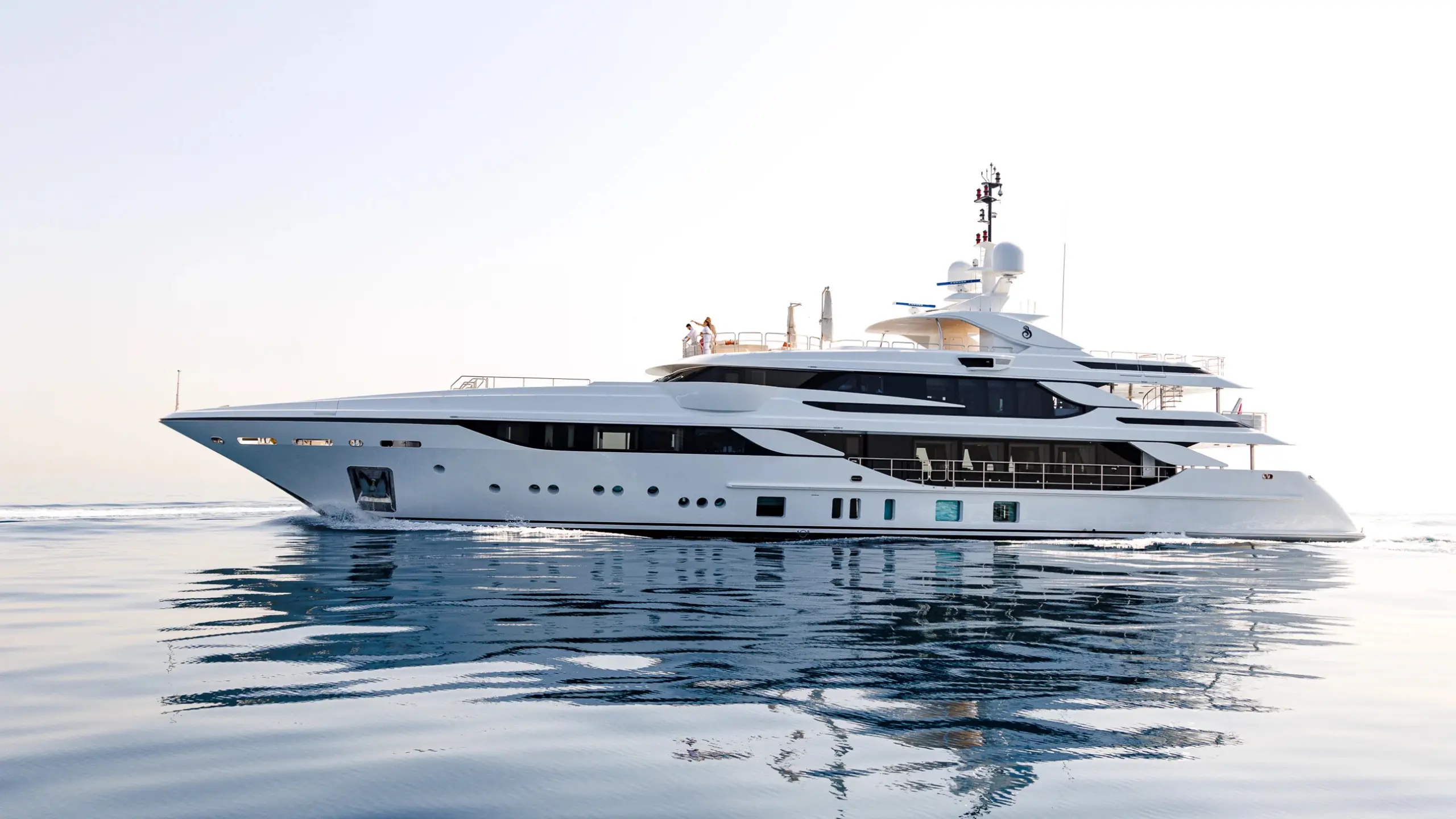 Benetti 50-metre at anchor