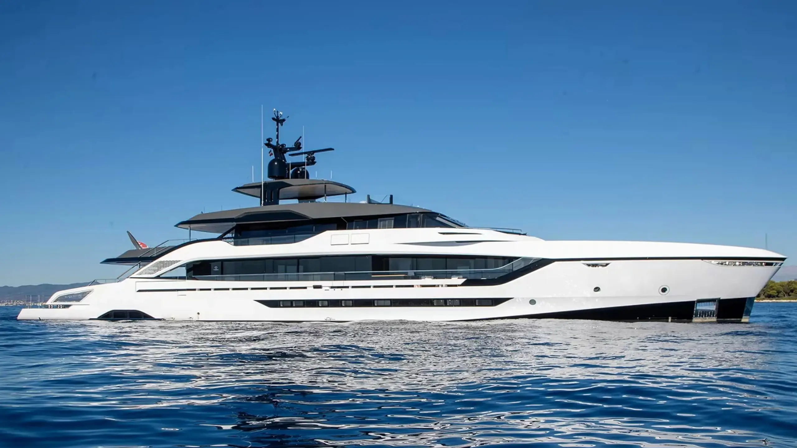 Tankoa Yachts 55-metre at anchor