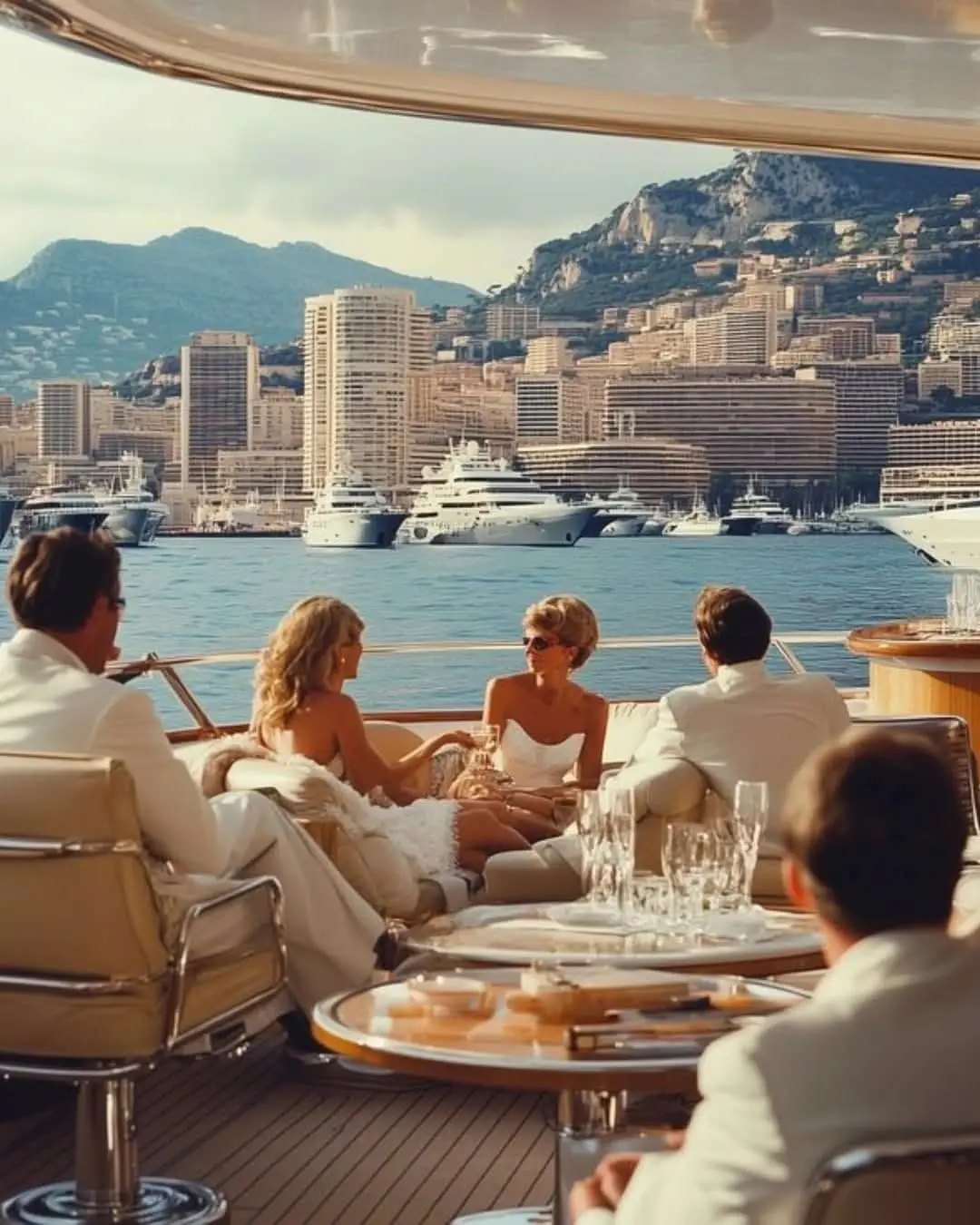 Guests enjoying a private yacht experience in Monaco