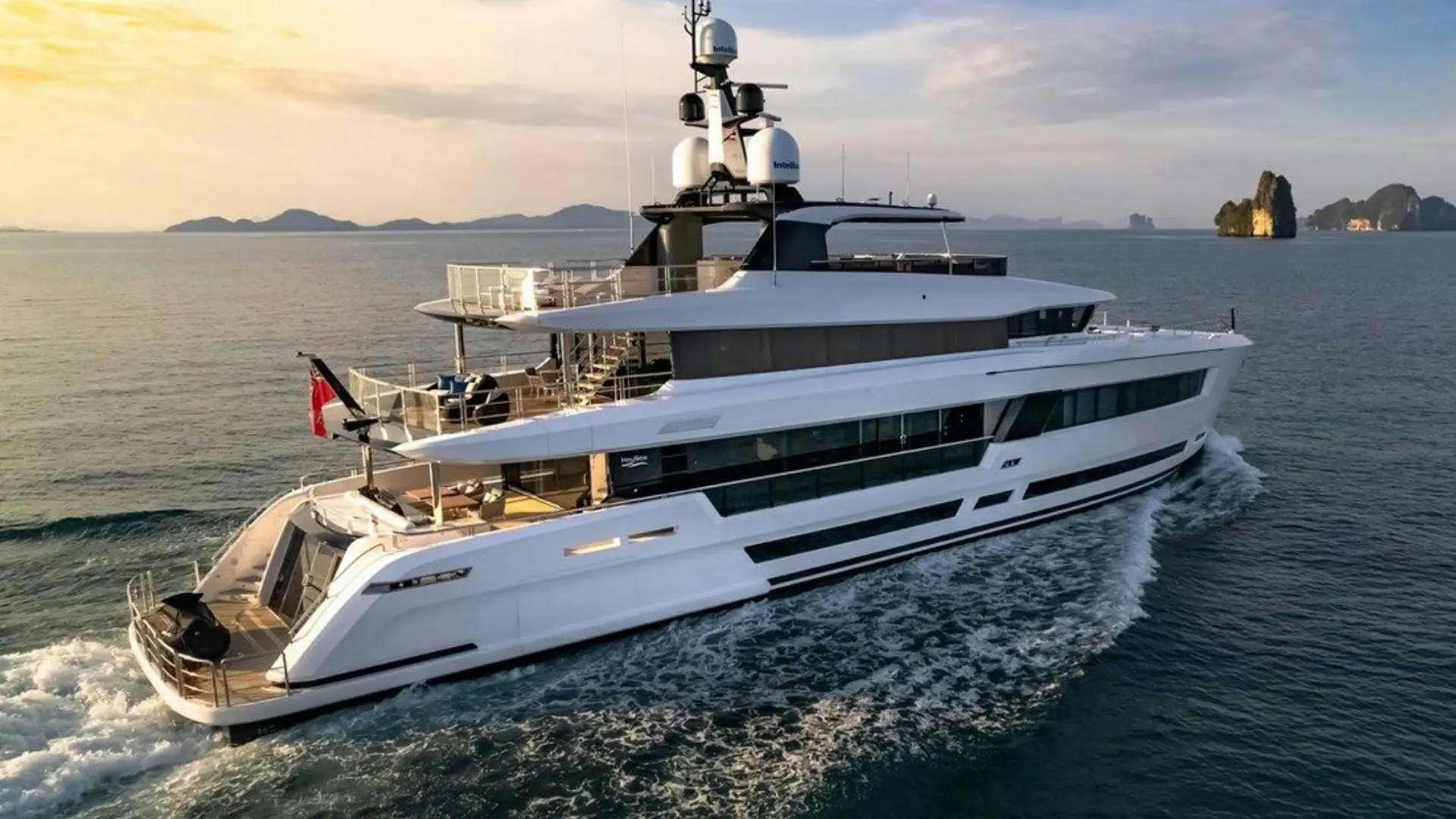 Heysea Yachts 42-metre at anchor