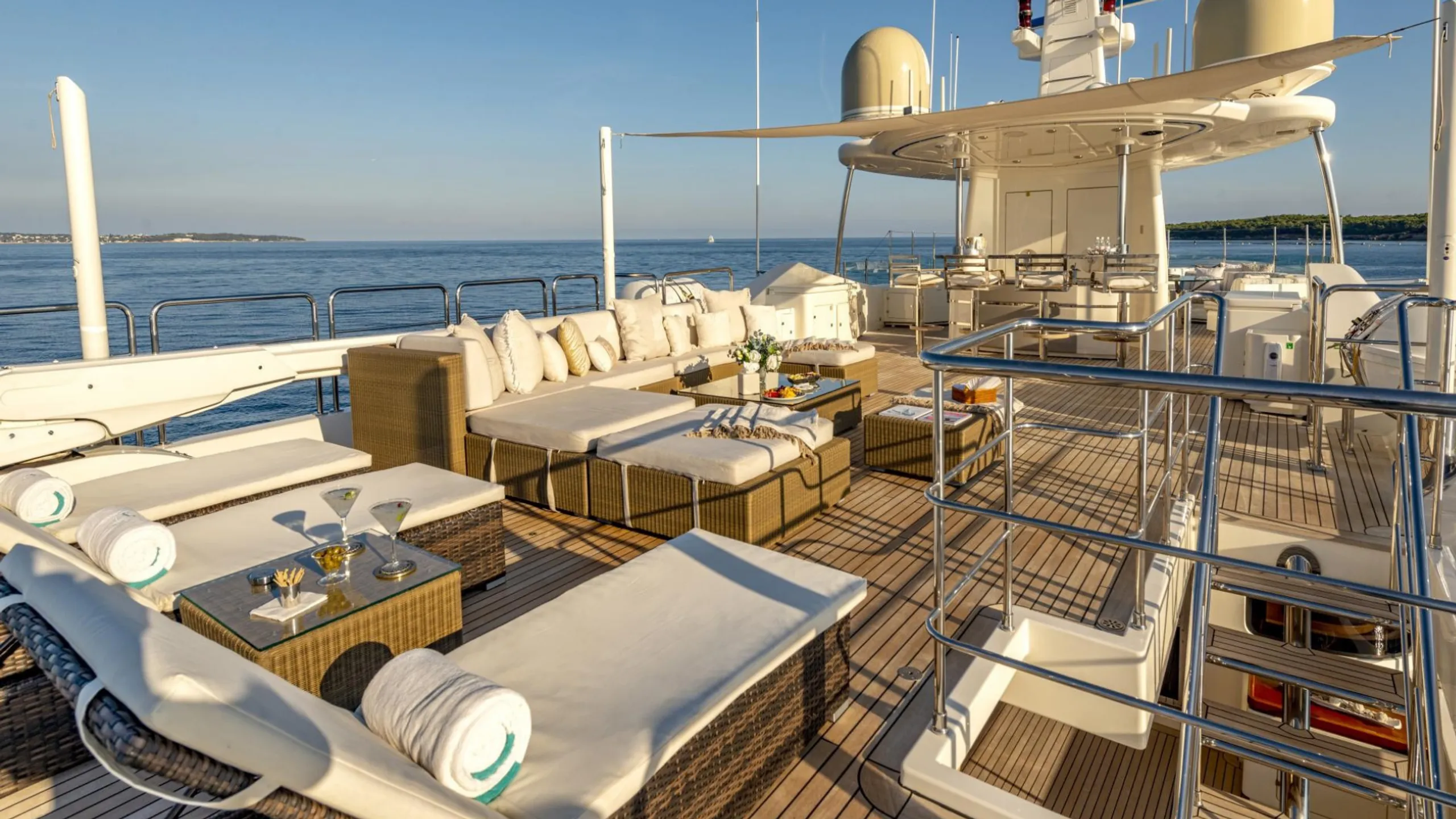 CRN 43m, interior salon and accommodation.