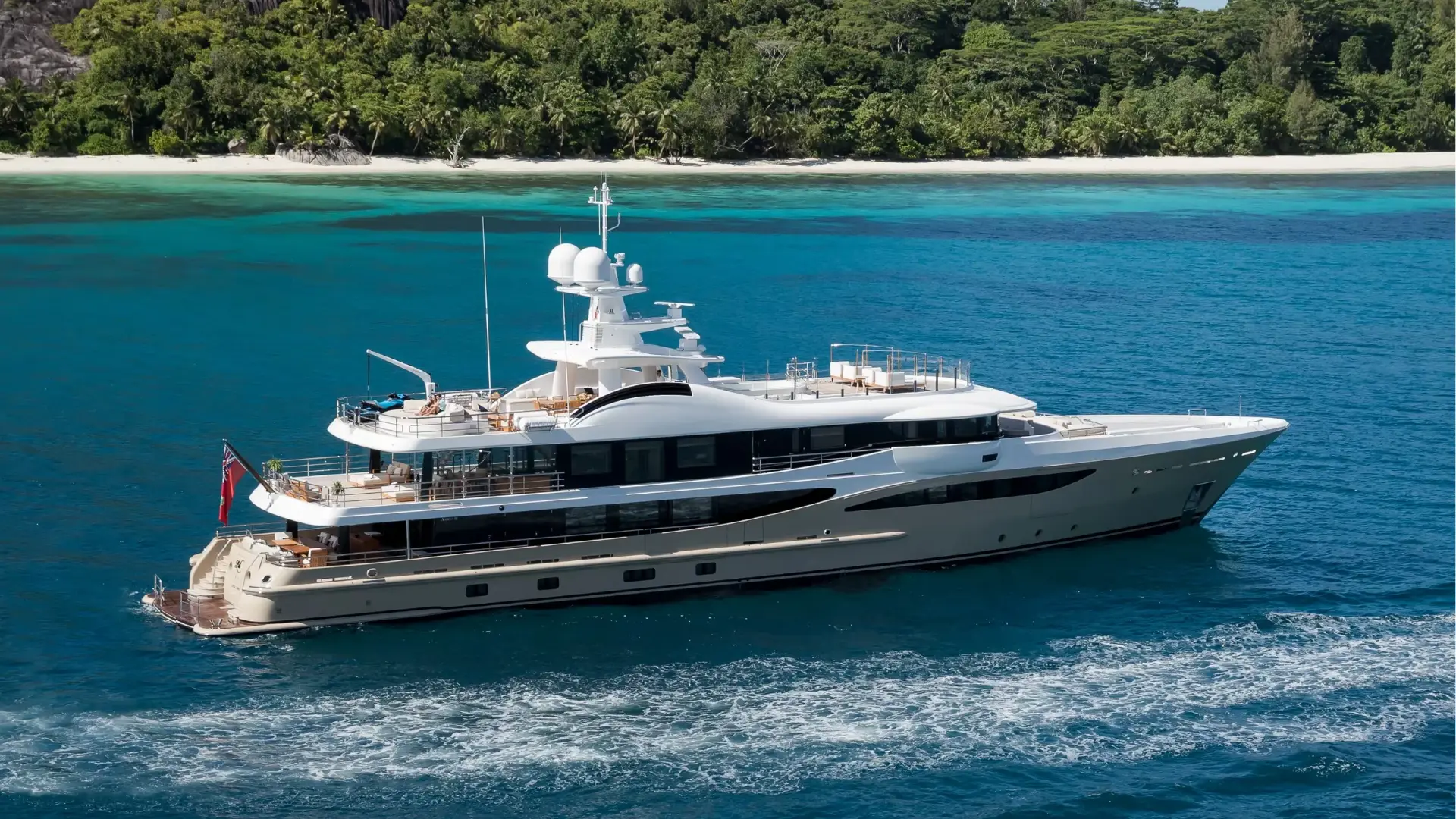 Amels 55-metre at anchor