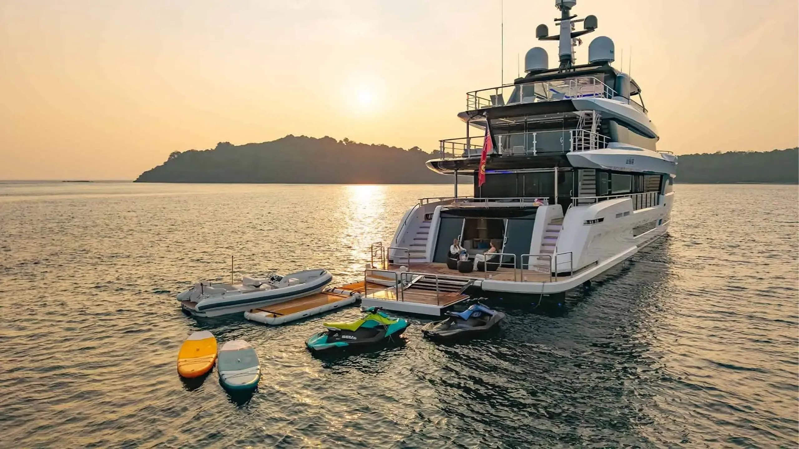Heysea Yachts 42-metre at anchor
