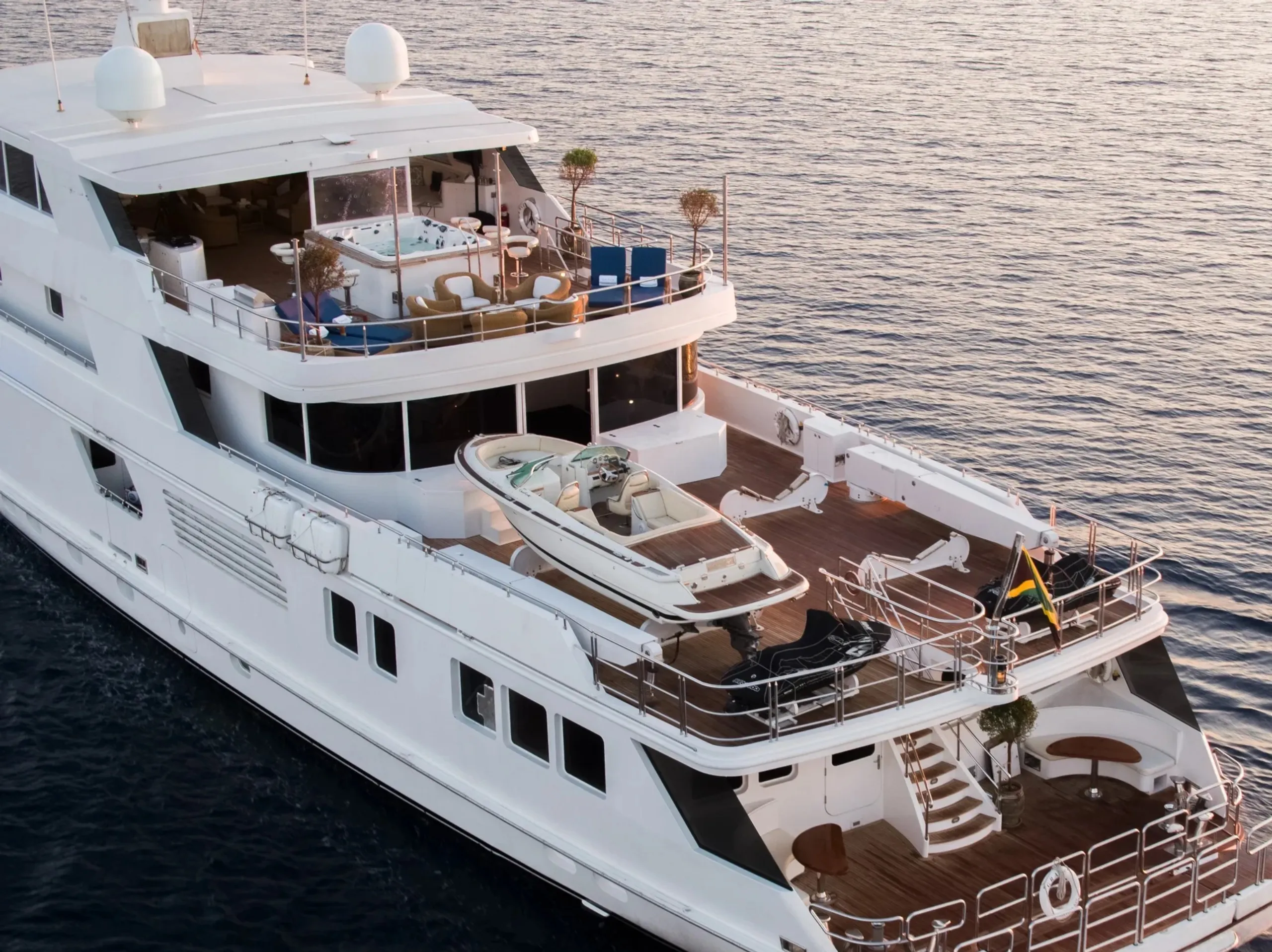 Australian Yacht Builders 58.5m, exterior detail.