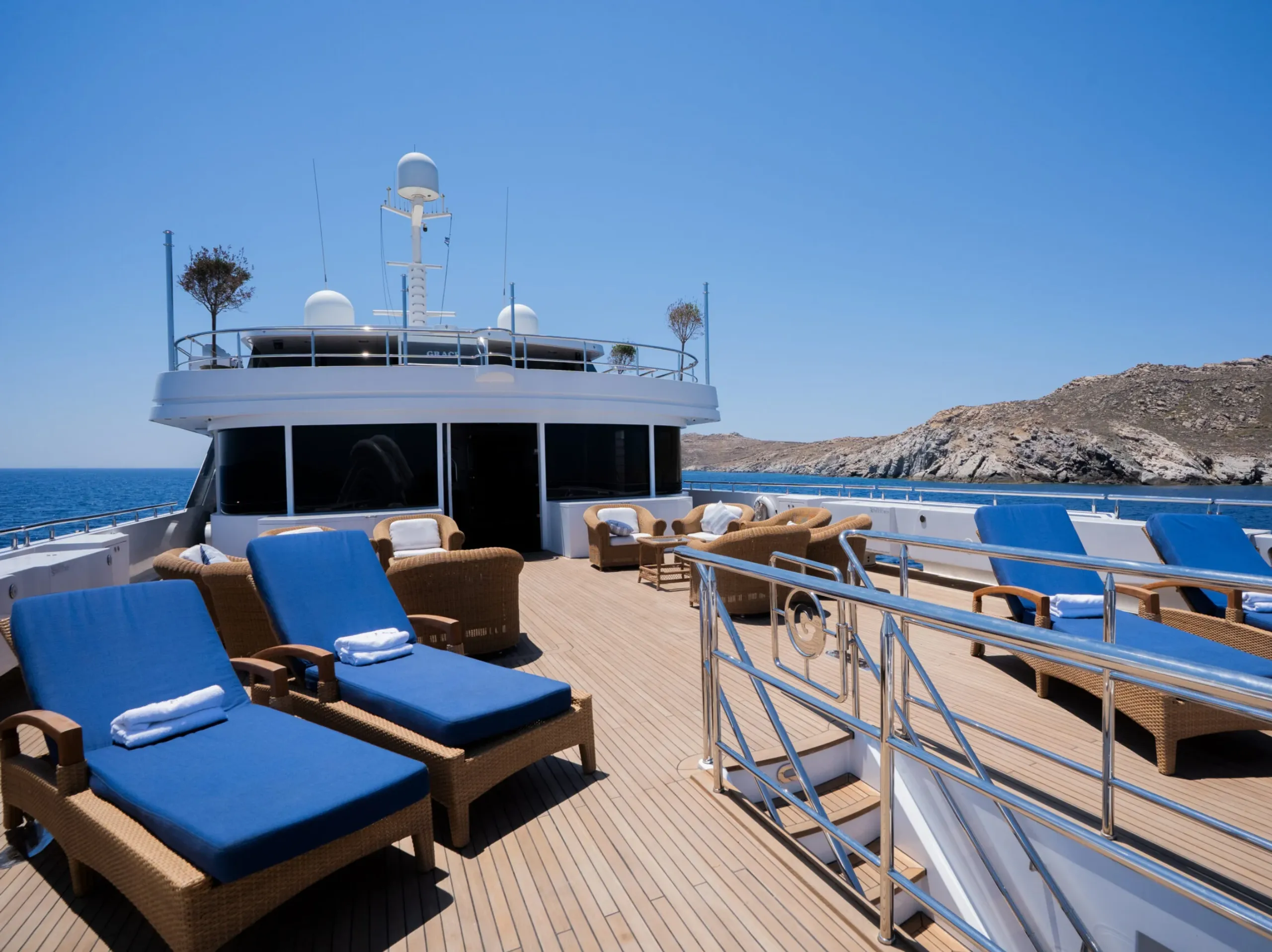 Australian Yacht Builders 58.5m, interior salon and accommodation.