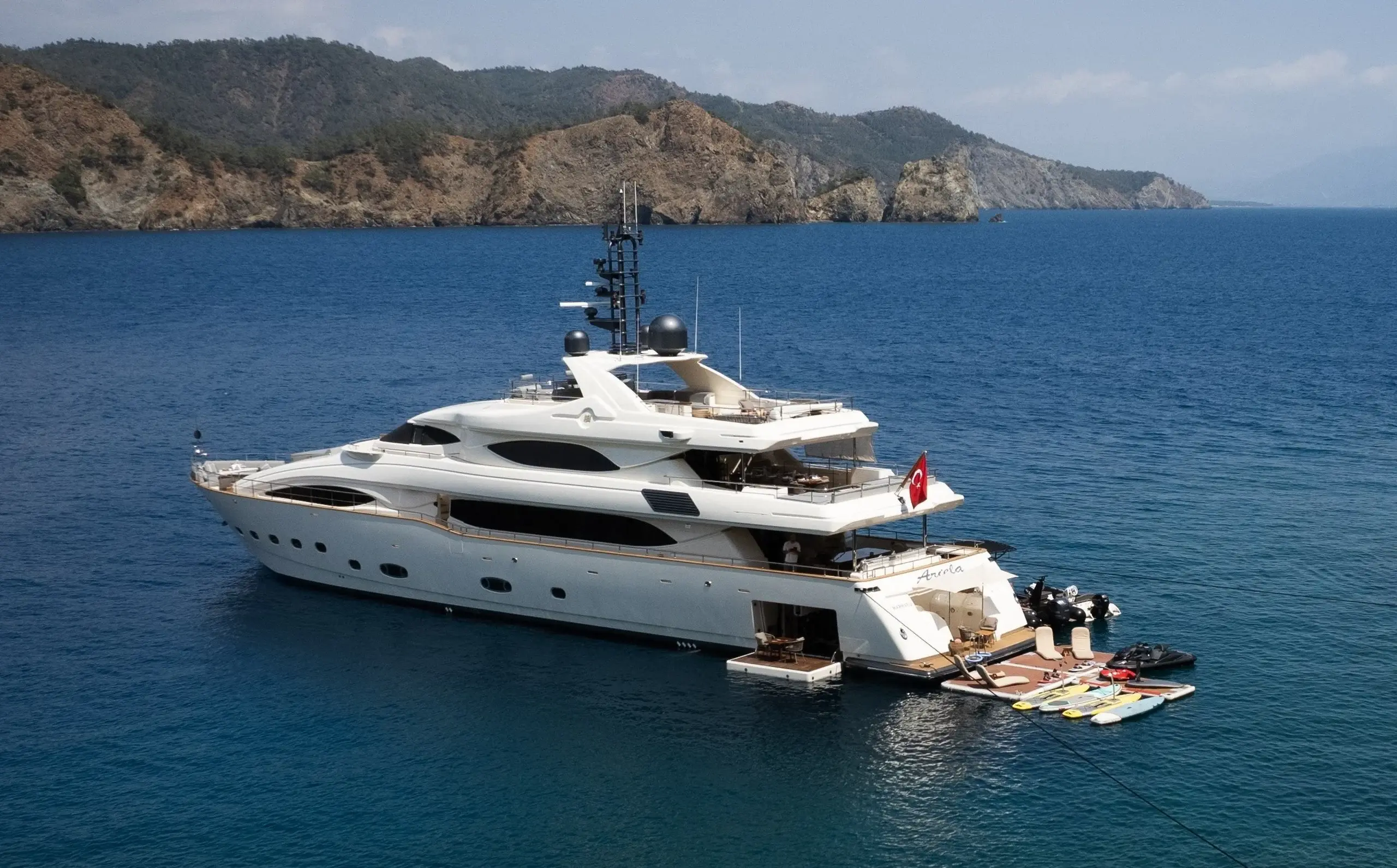 Crn Ancona 40-metre at anchor