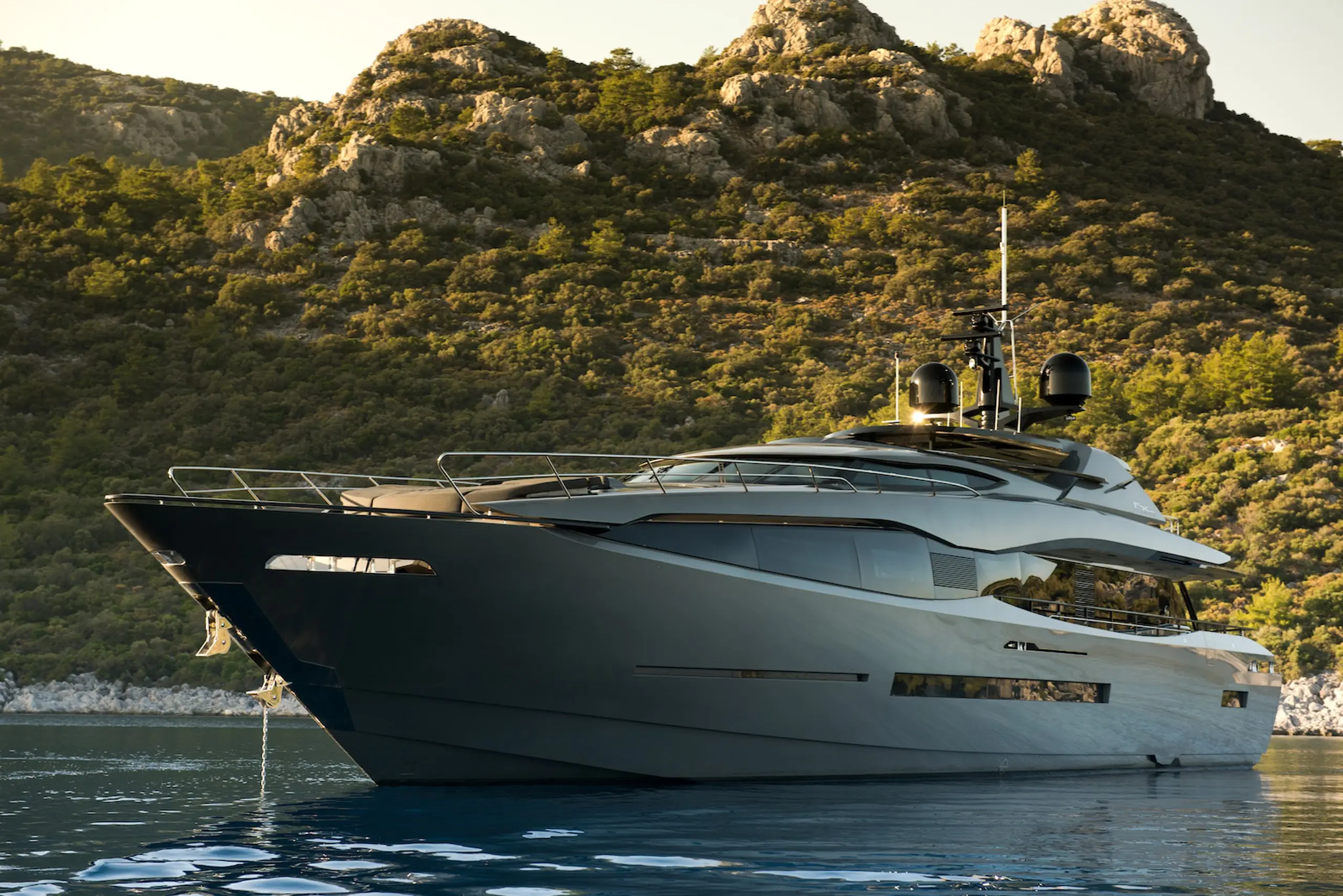 Peri Yachts 38-metre at anchor