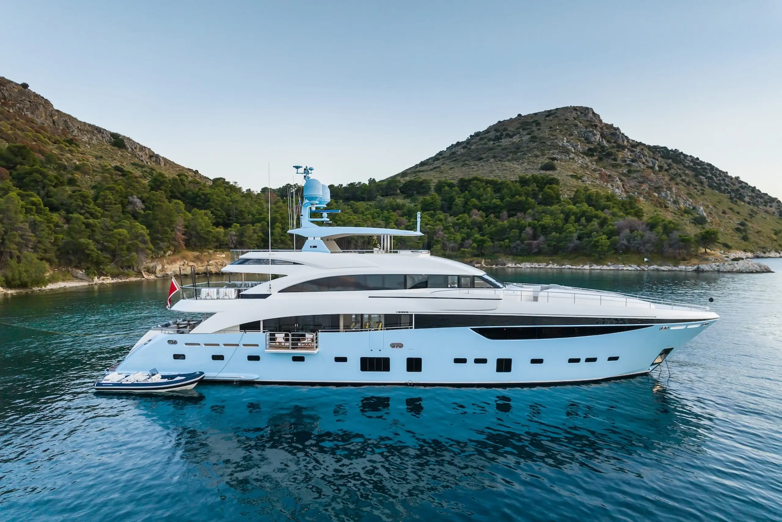Princess Yachts 40-metre at anchor
