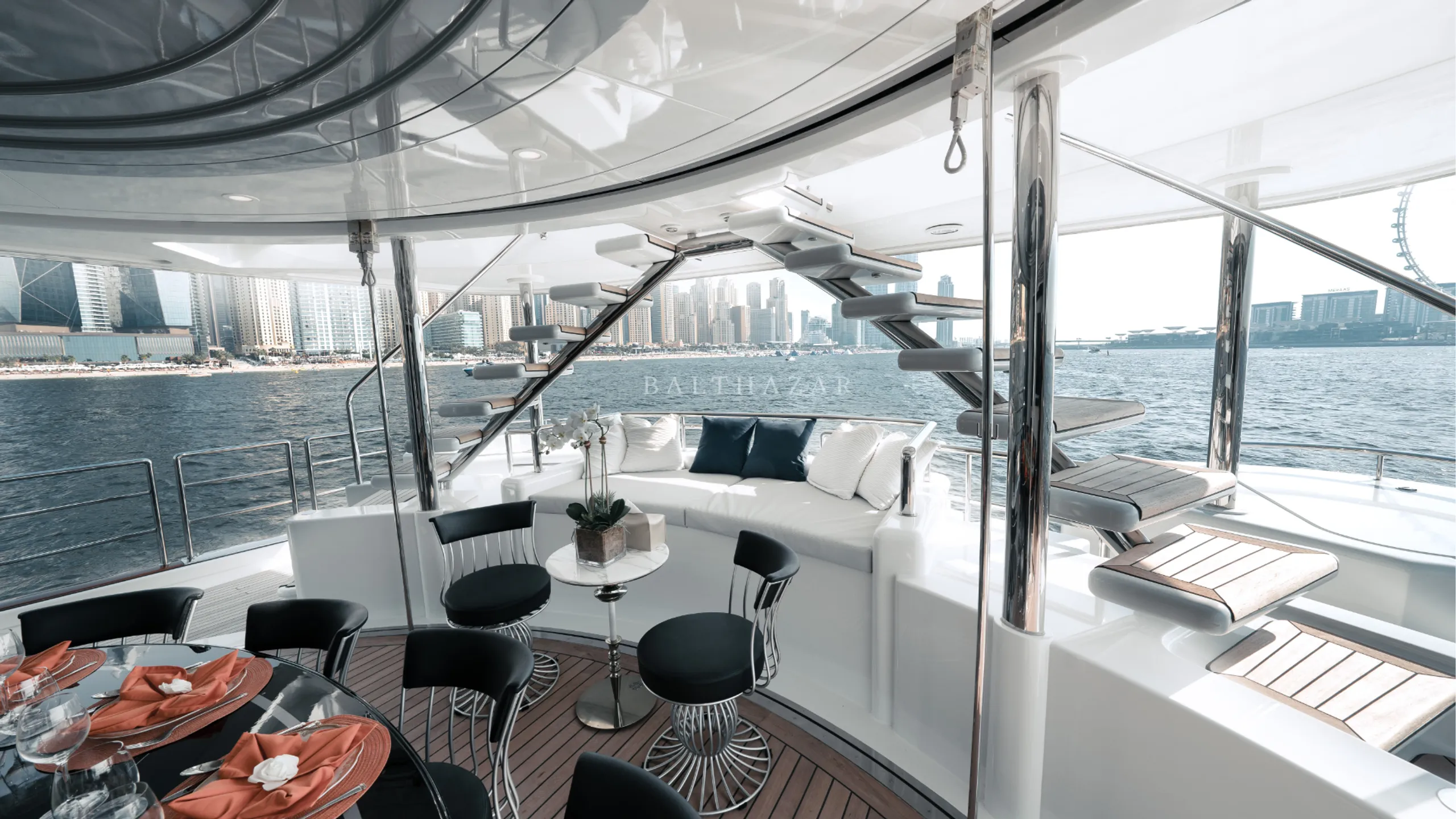 Oceanfast 49.84m, interior salon and accommodation.