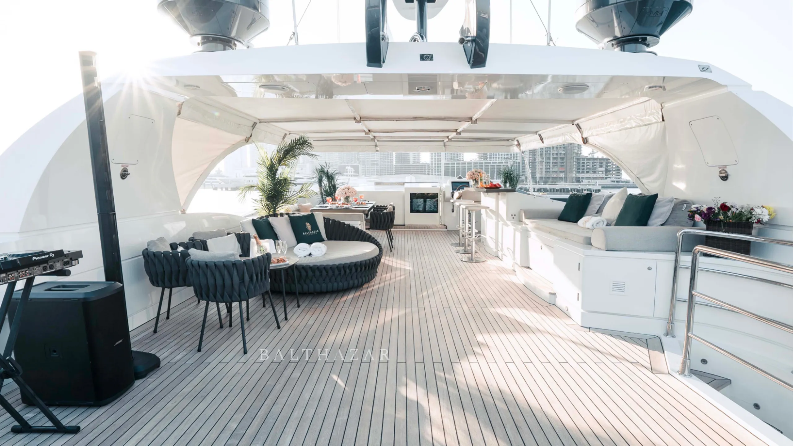 Nedship Group 32.8m, exterior detail.