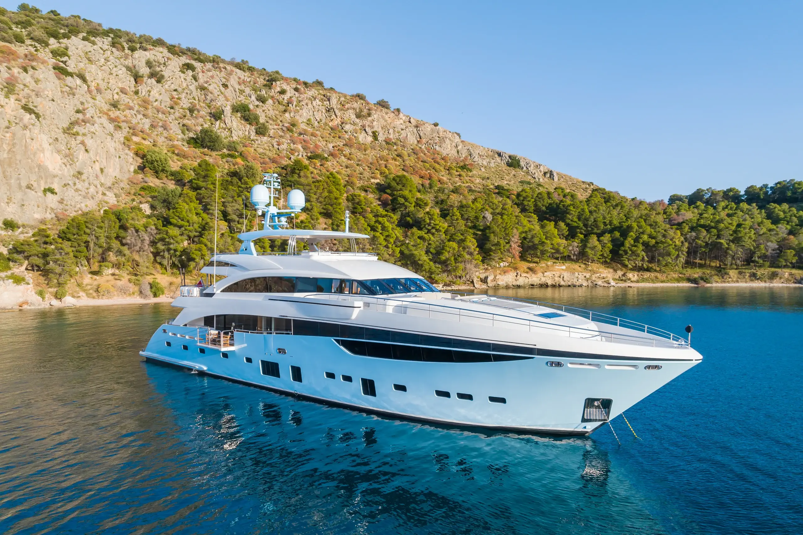 Princess Yachts 40-metre at anchor