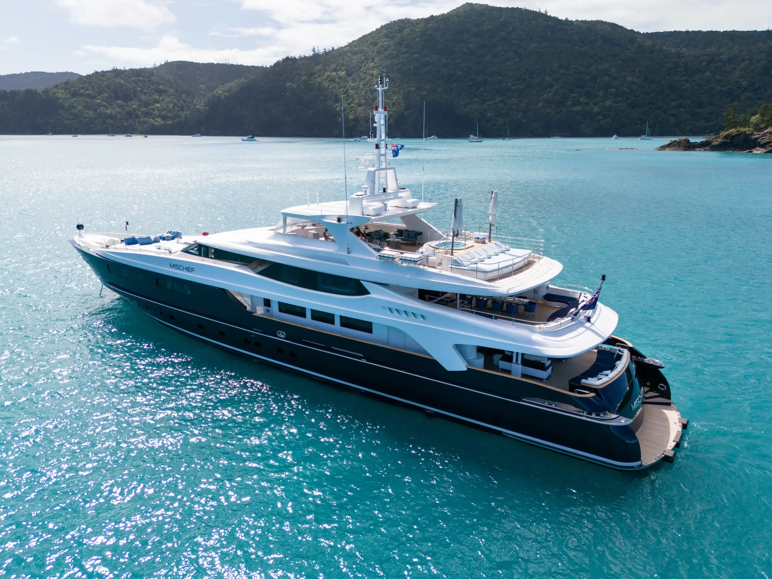 Baglietto 54-metre at anchor
