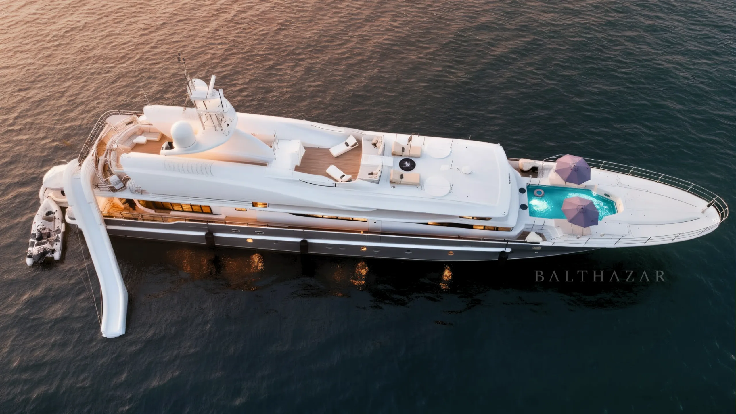 Oceanfast 49.84m, exterior detail.