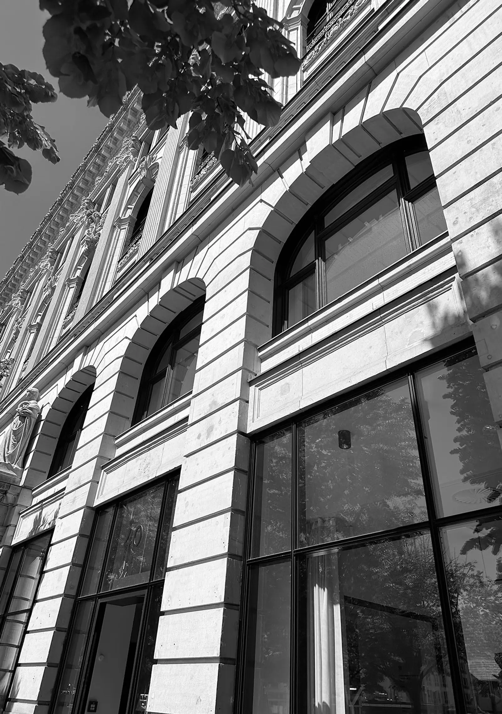 The office building facade