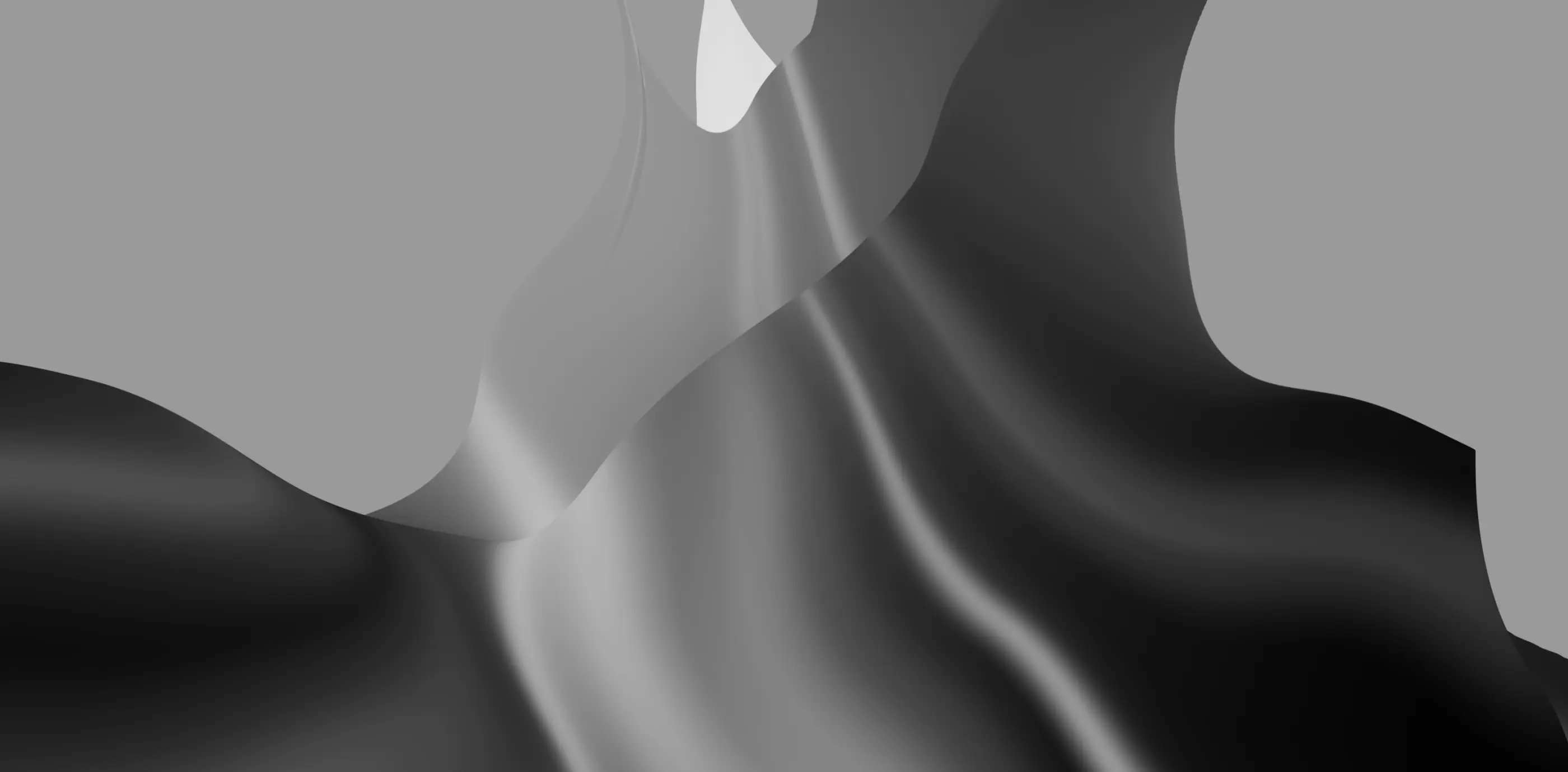 Abstract folded form study in greyscale