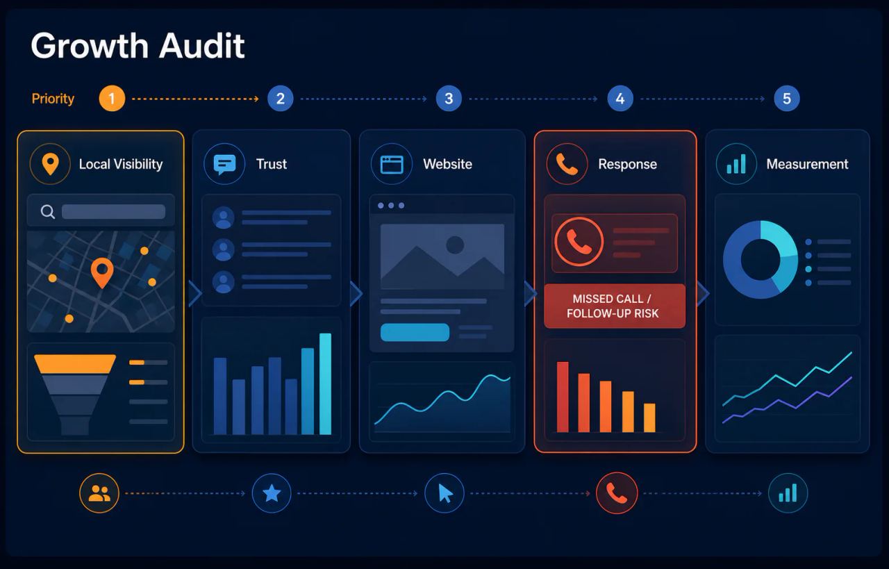 Your Growth Audit is a practical look at what is getting in the way.