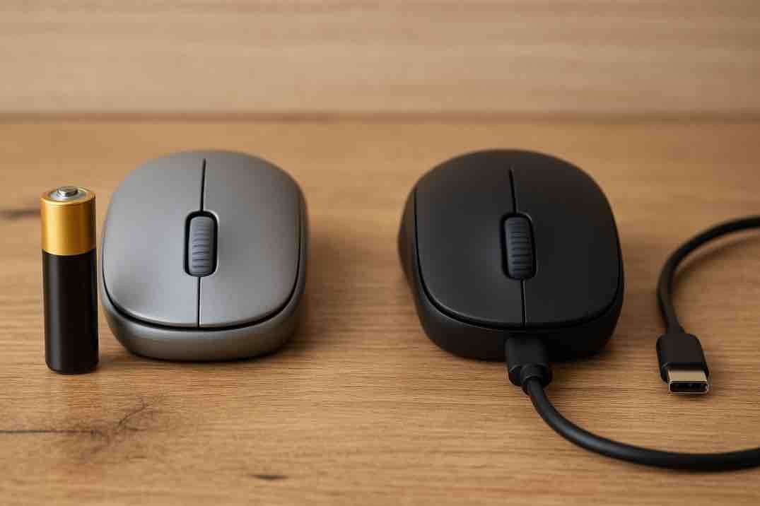 Hiiri arkeen – ladattava vai paristokäyttöinen?