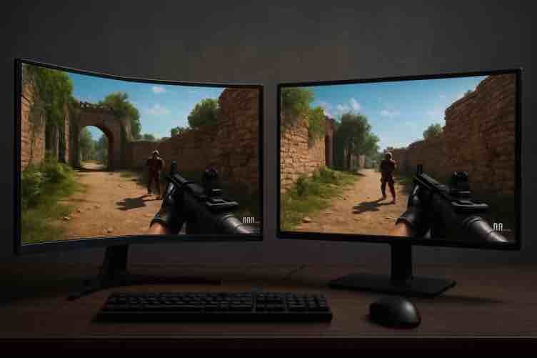 Kaareva vai suora näyttö – kumpi toimii paremmin peleissä?