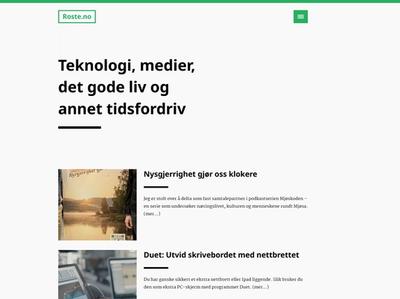 Teknologi, medier, det gode liv og annet tidsfordriv