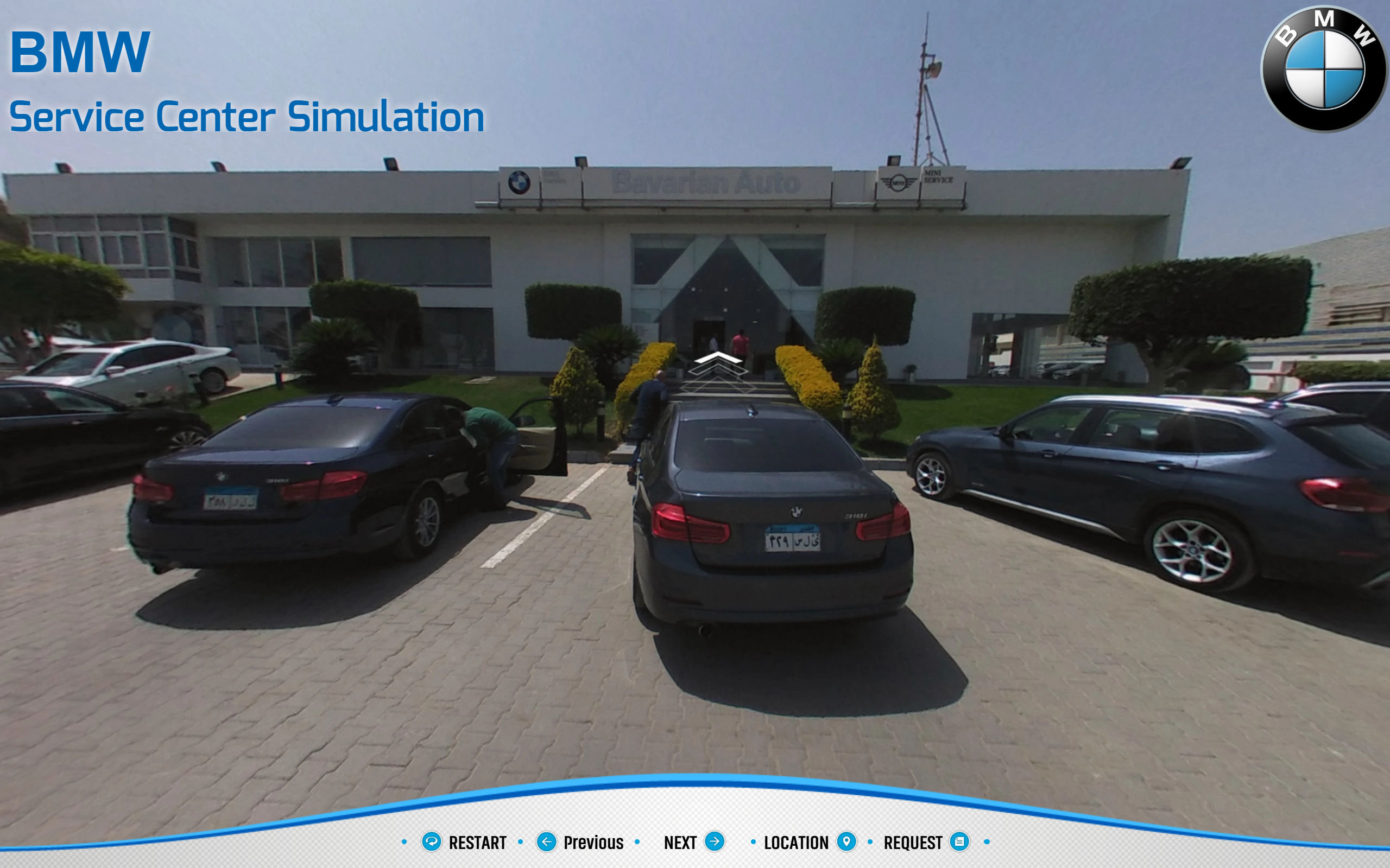 BMW Service Center Virtual Simulation