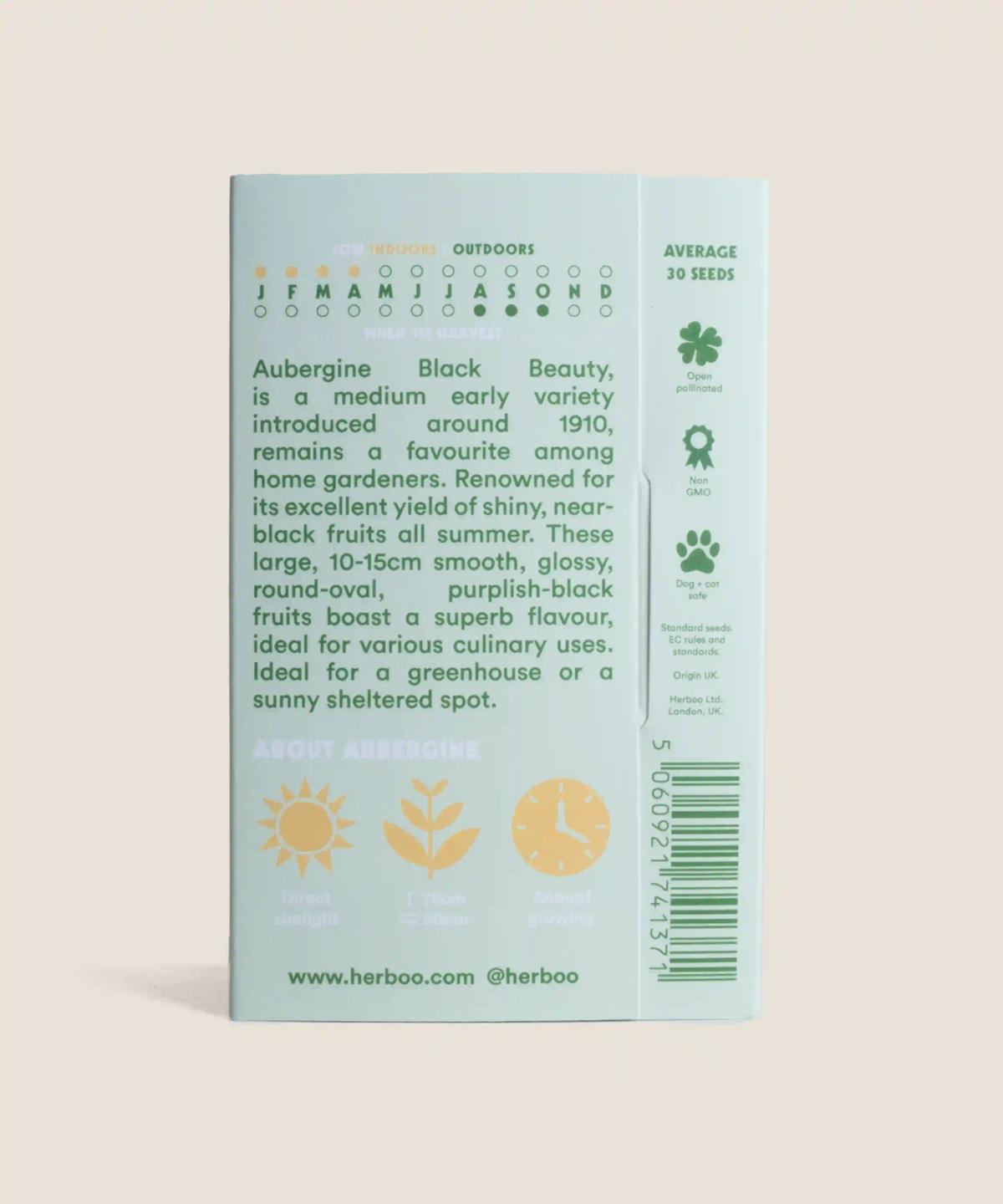 Aubergine Black Beauty Seeds