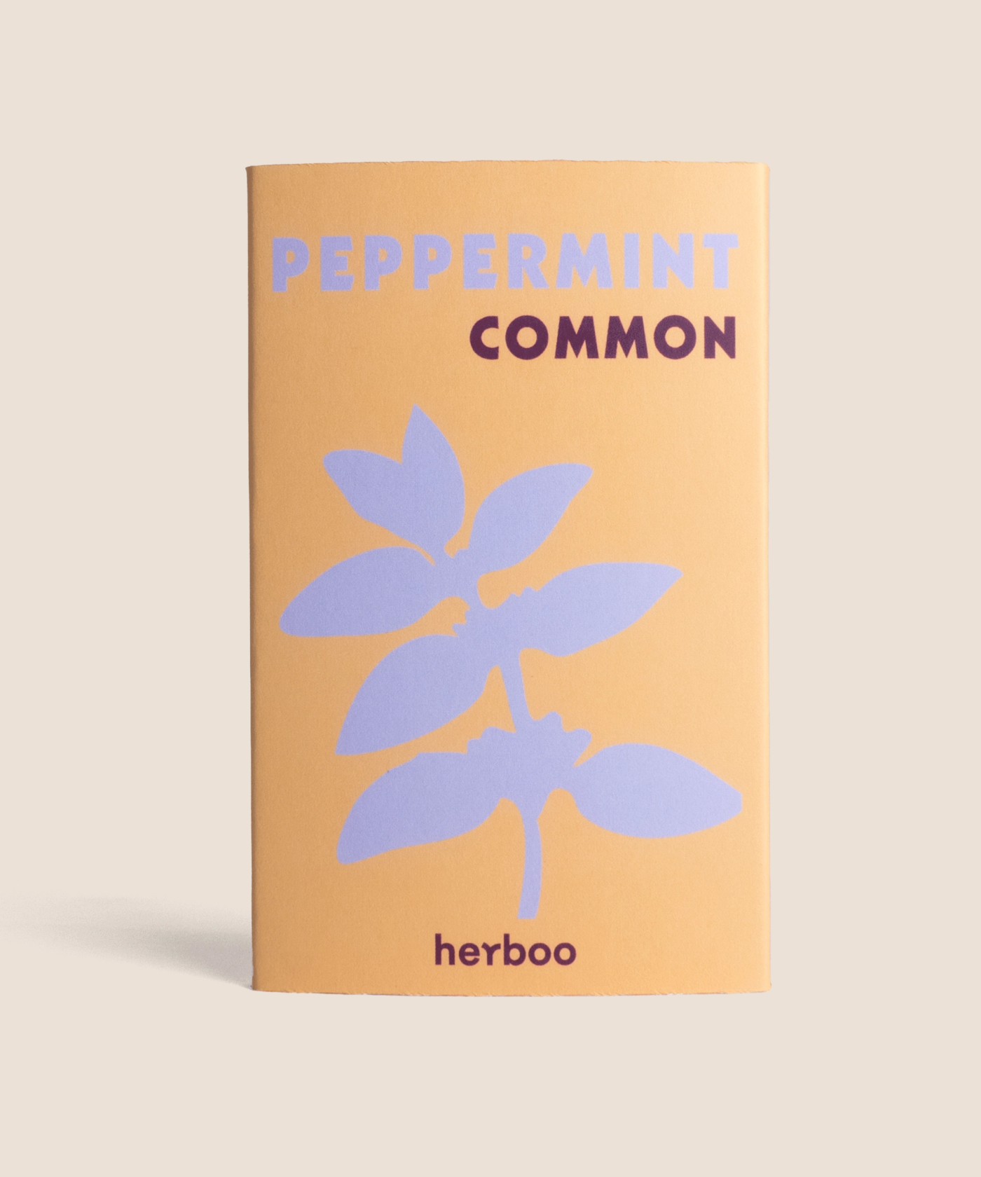 Peppermint (Mentha × piperita) seed packet front showing aromatic herb seeds