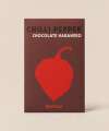 Chilli Pepper Chocolate Habanero gift seed packet in a chocolate brown and red illustration