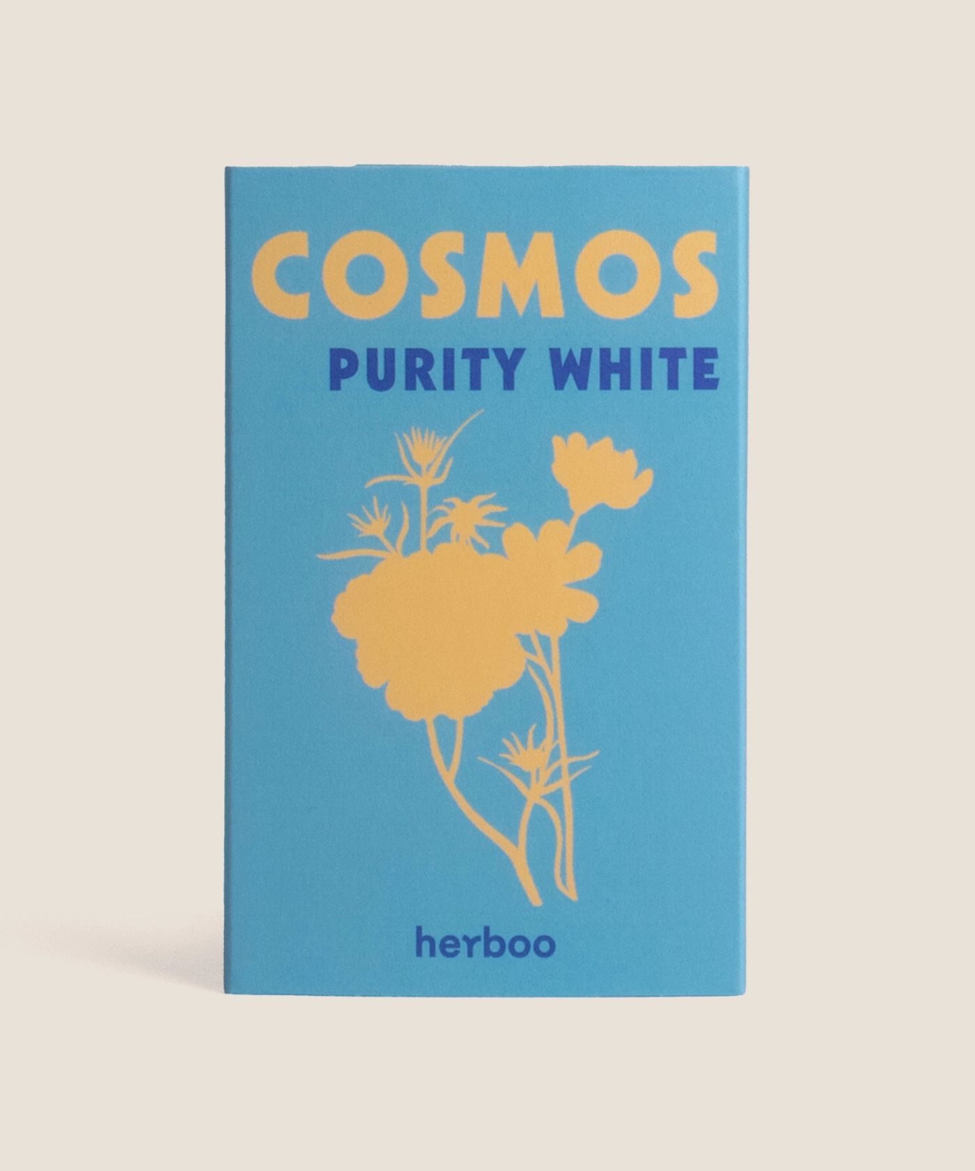 Cosmos ‘Purity’ seeds packet – white cosmos bipinnatus purity cut flower seeds