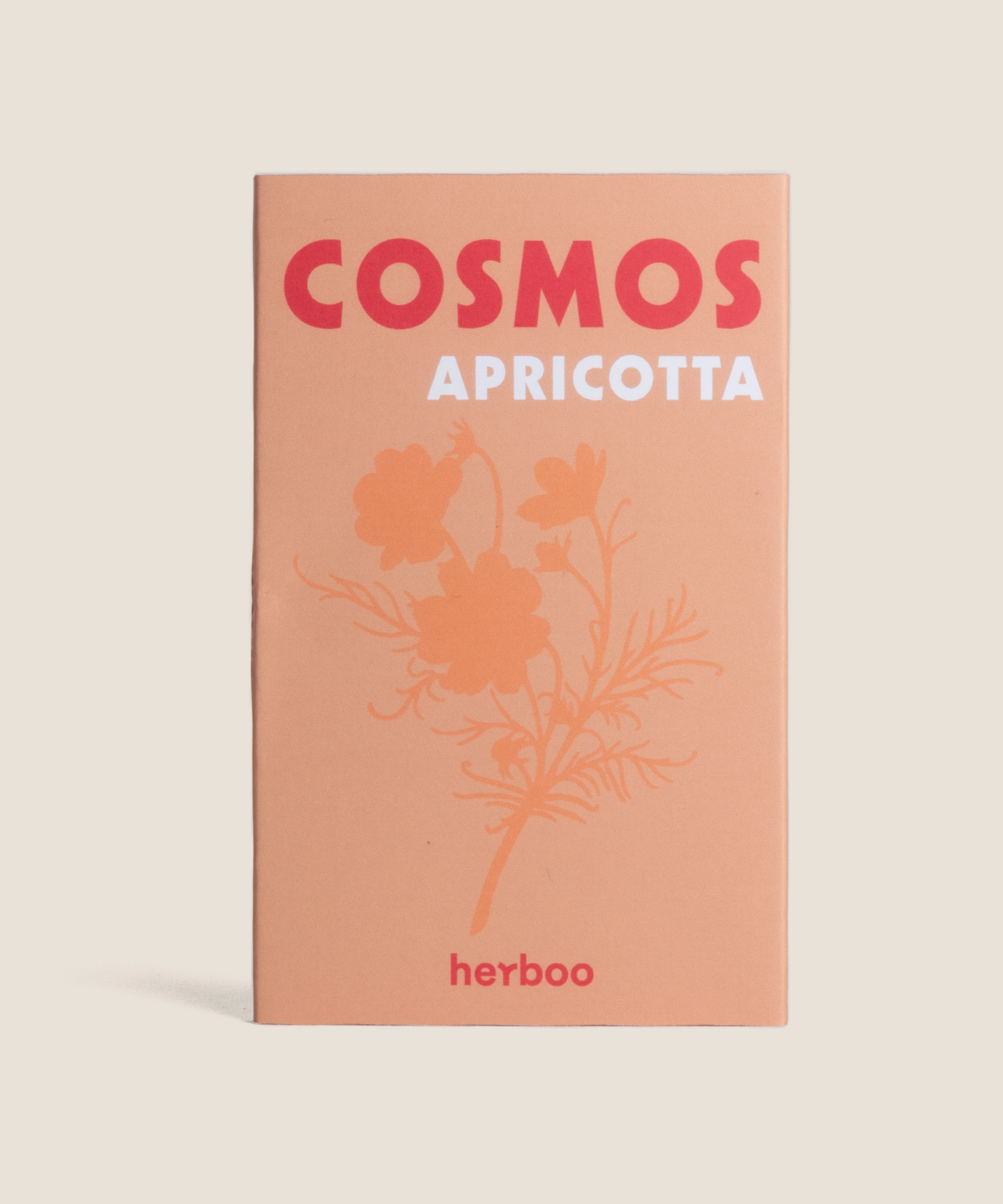 Cosmos bipinnatus ‘Apricotta’ seeds packet – apricot cosmos cut flower seeds