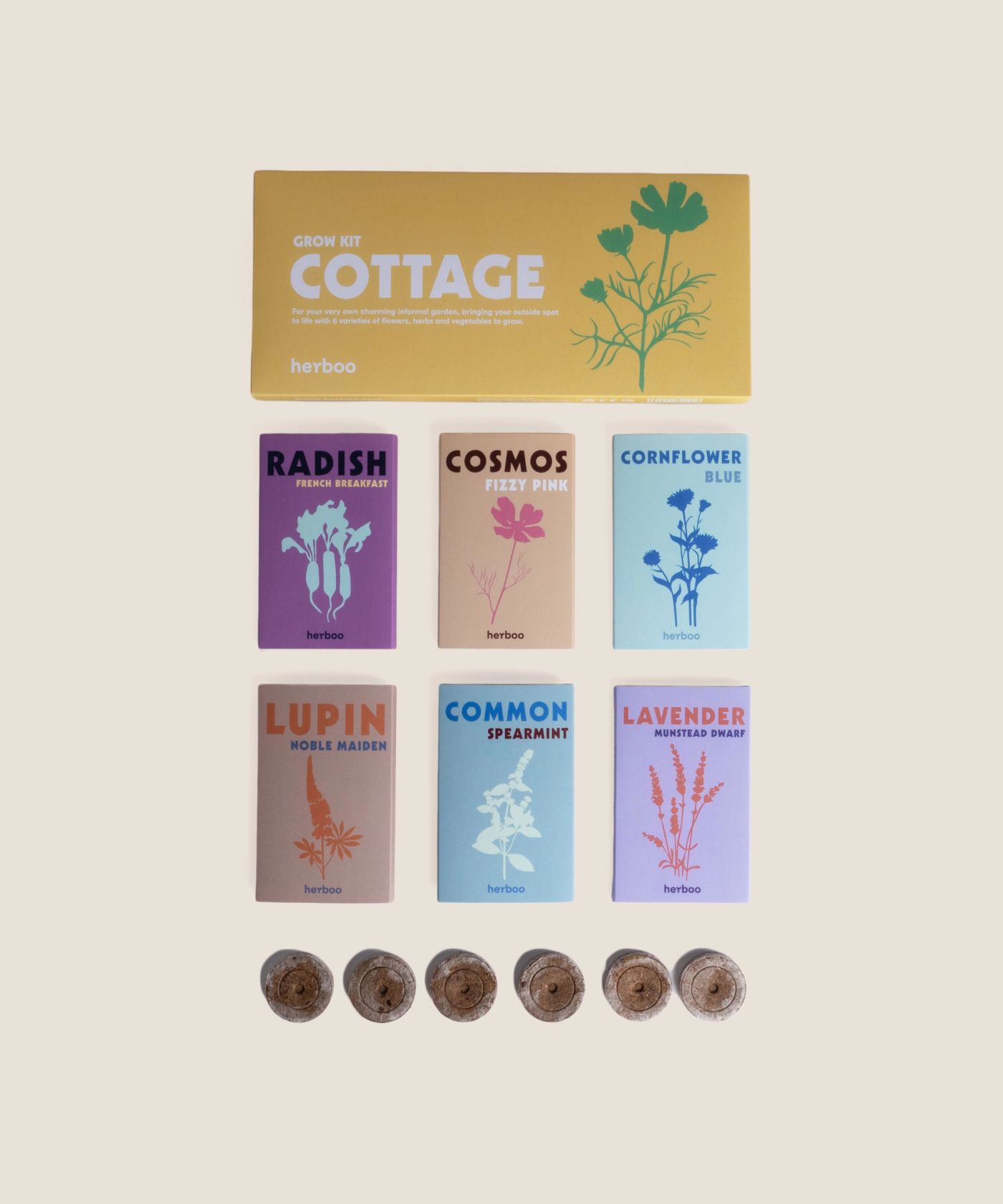 Cottage Garden Seed Box flat lay