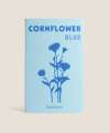 Herboo Cornflower seed packet with vibrant wildflower illustration on a clean background