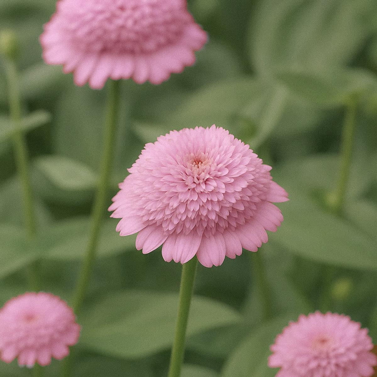 Back of Herboo Zinnia ‘Zinderella Lilac’ seed packet displaying sowing and growing instructions for this cut-flower zinnia variety.