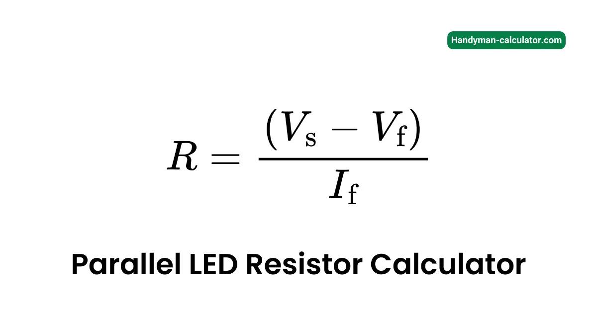 Parallel Led Resistor Calculator