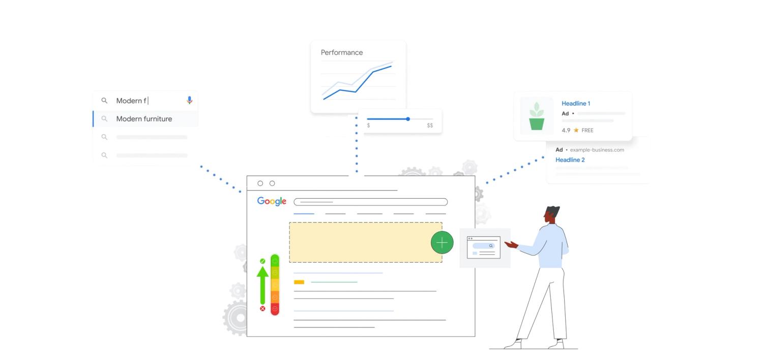 Illustration of 3 tips for improving Google Ads quality score