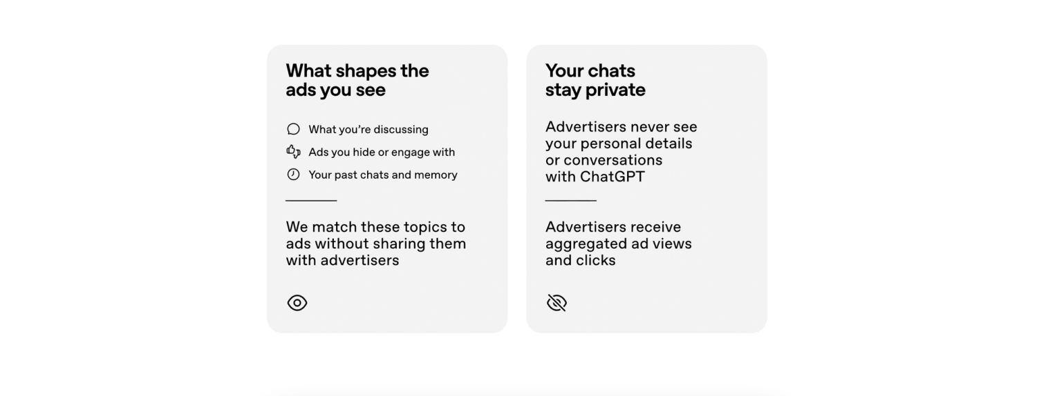 Screenshot of How ChatGPT Ads work