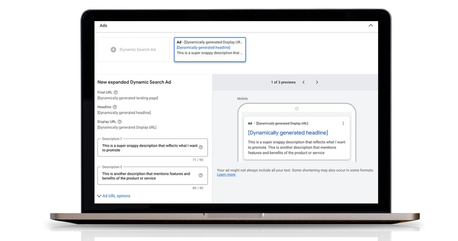 Dynamic search ad gif